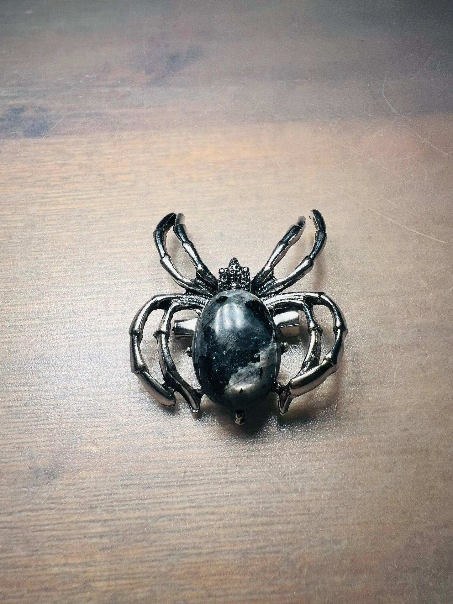 Spider Brooch - Black