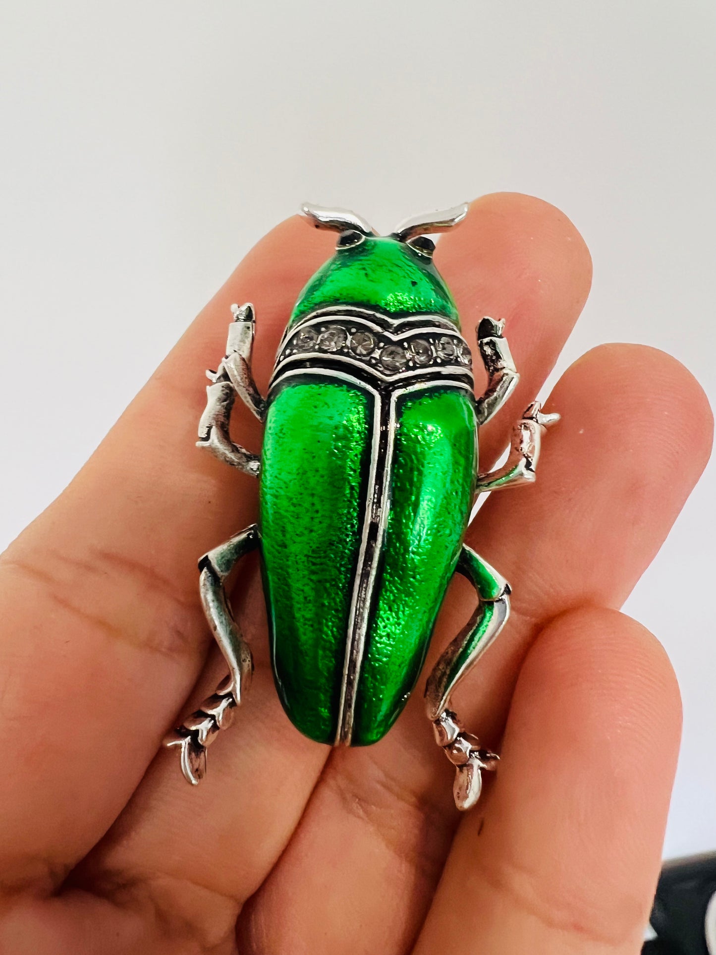 Jewel Beetle Brooch