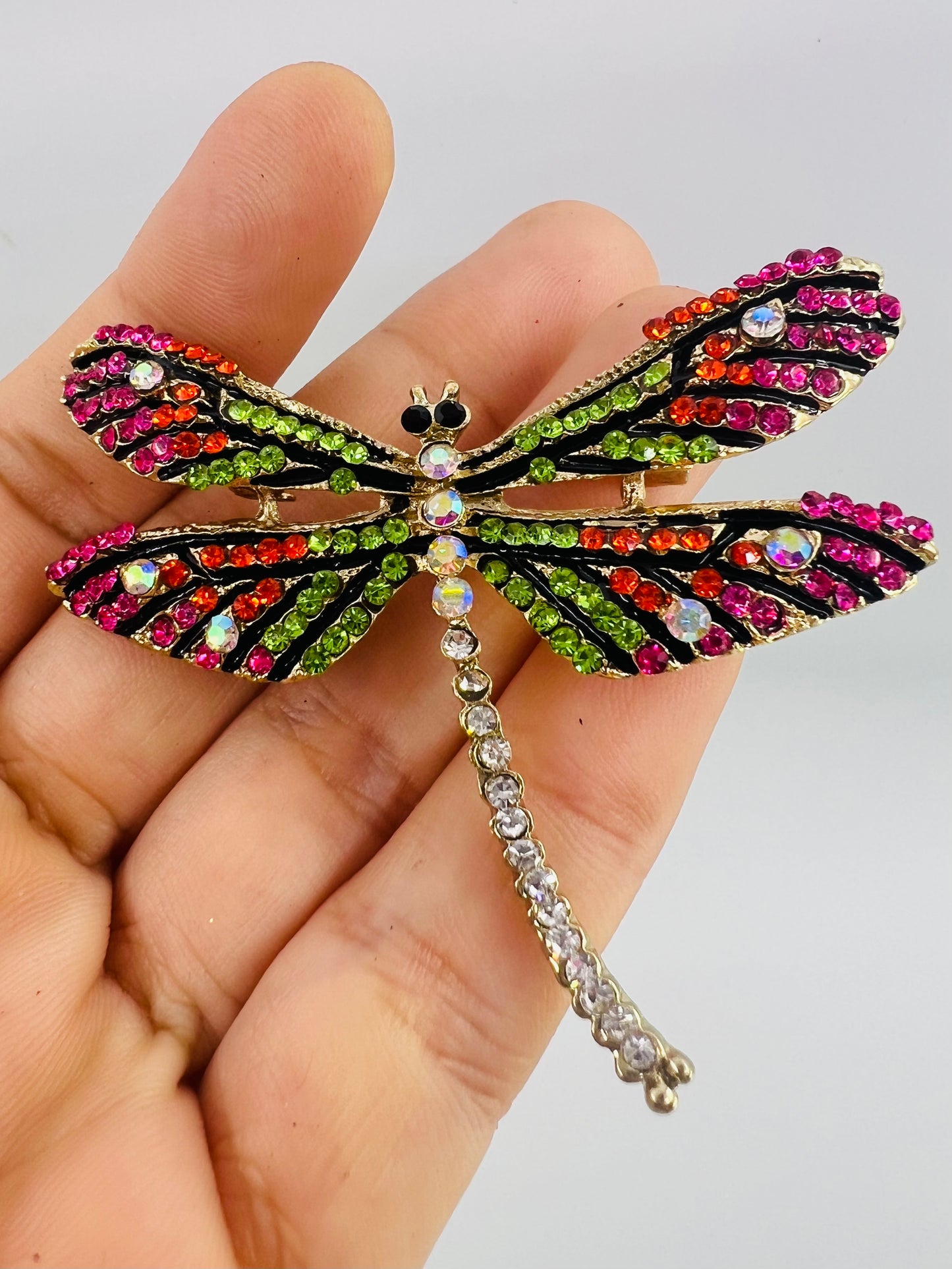 Dragonfly Brooch - Bright