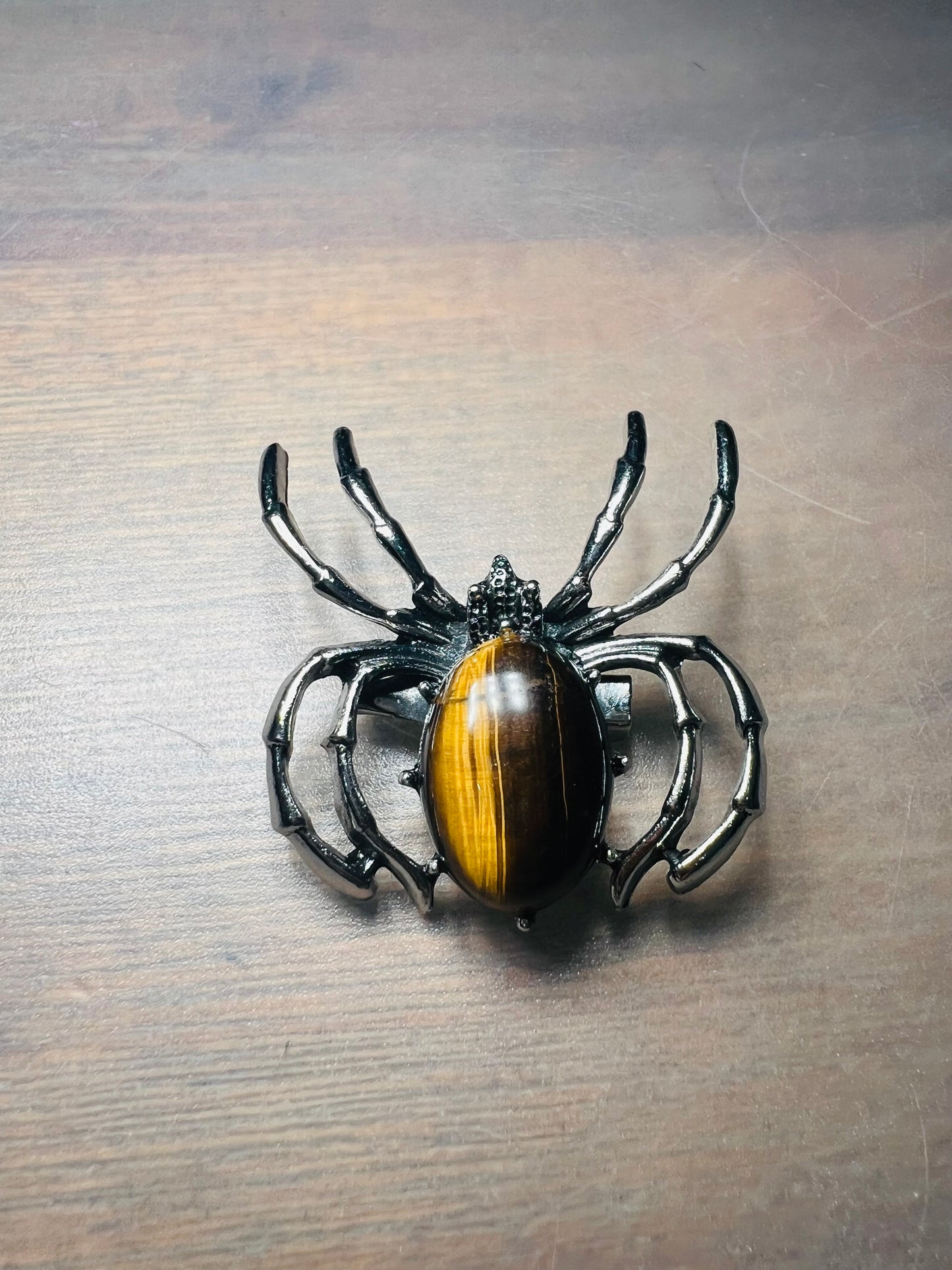 Spider Brooch - Black