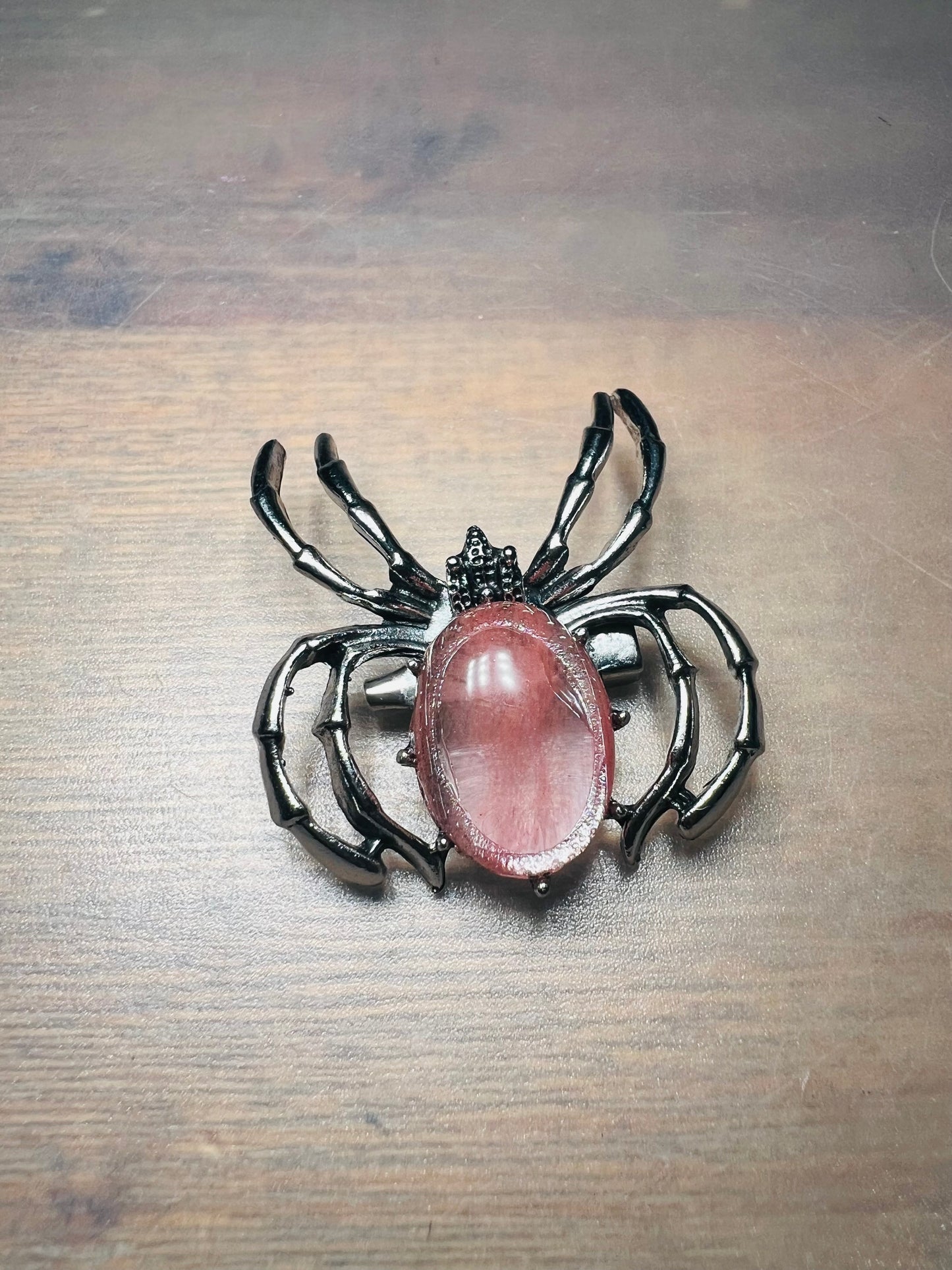 Spider Brooch - Black