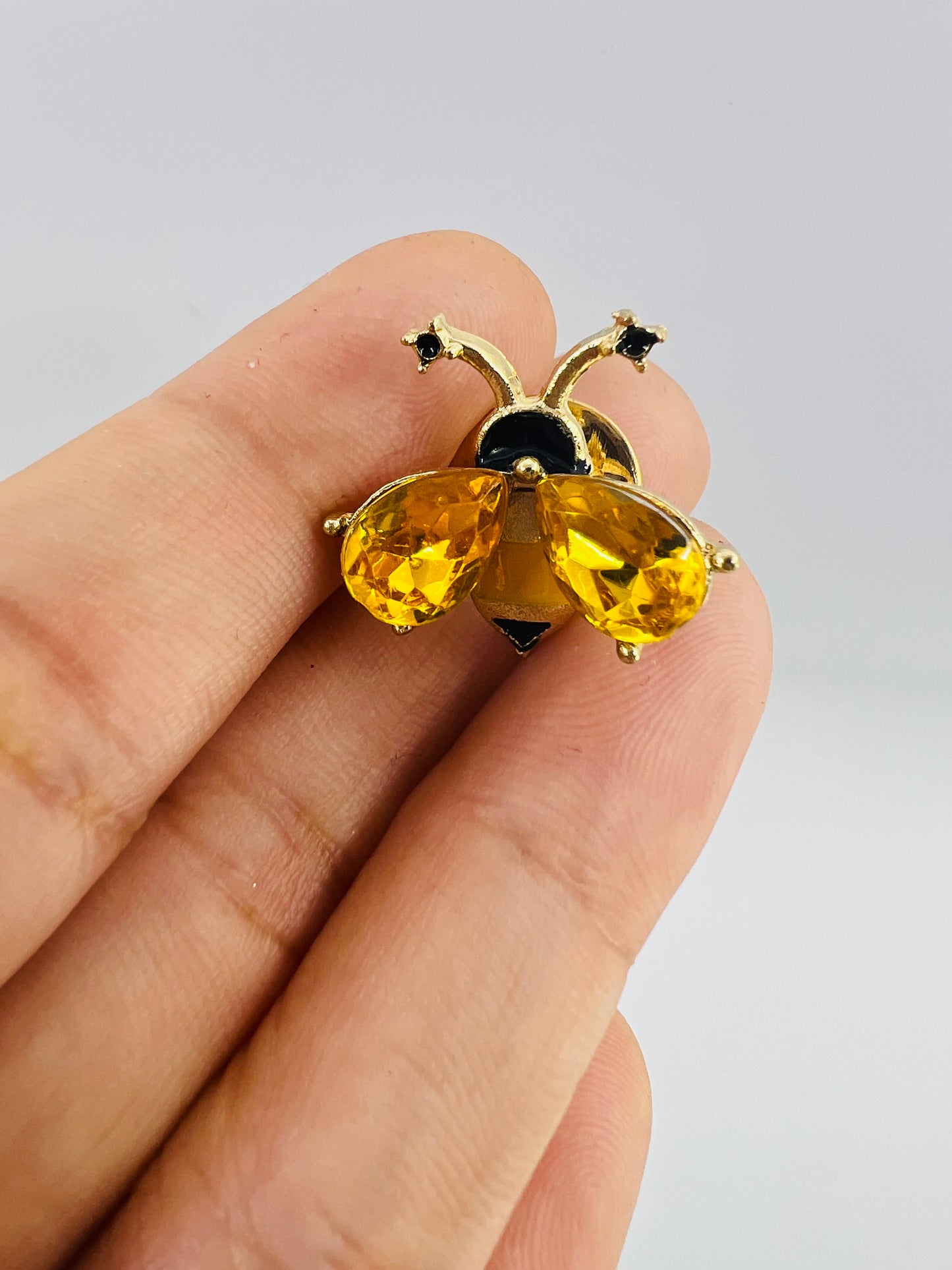 Bee crystals Pin