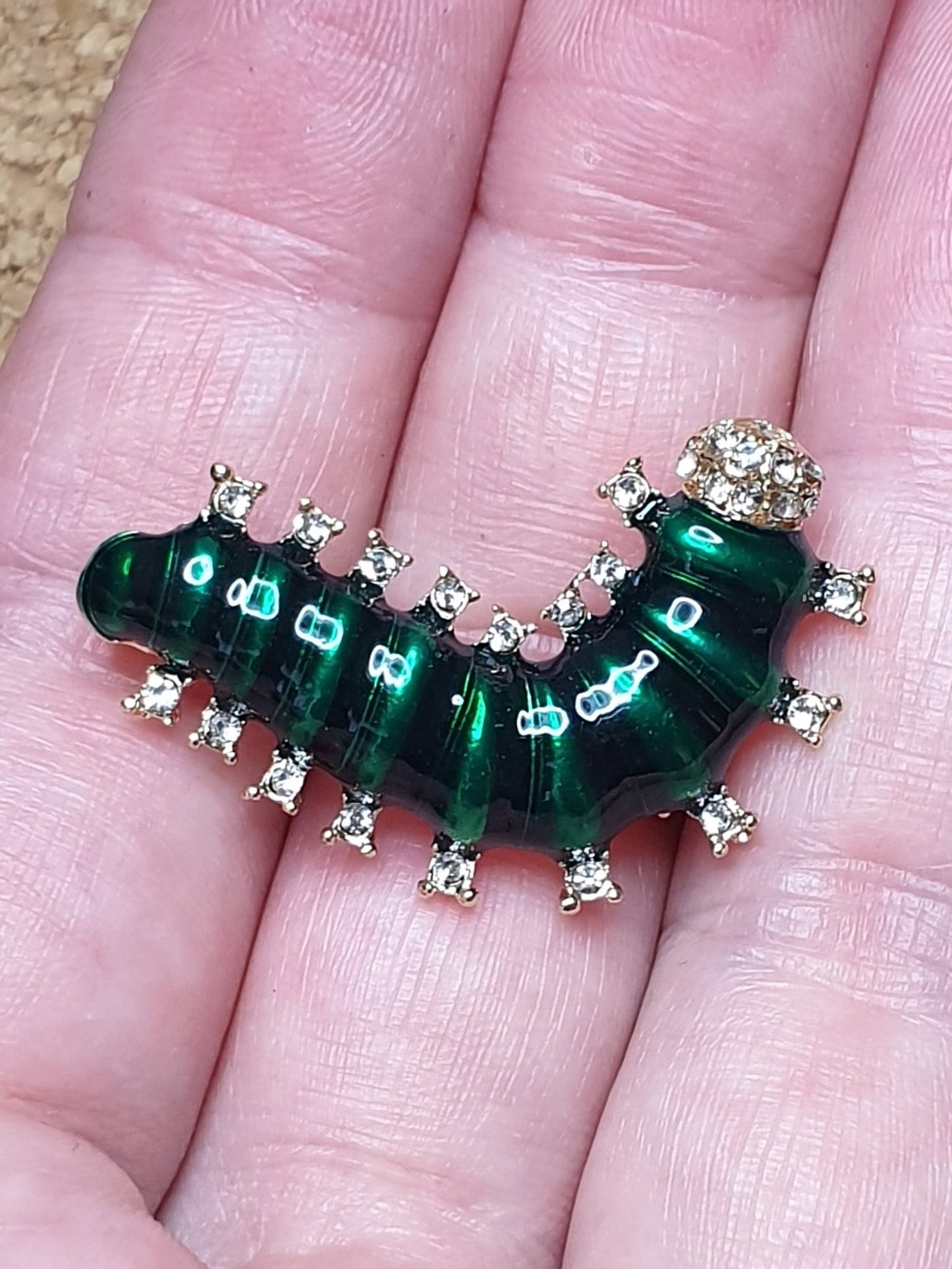 Fancy Caterpillar Brooch