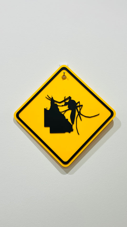 Warning mosquito sign