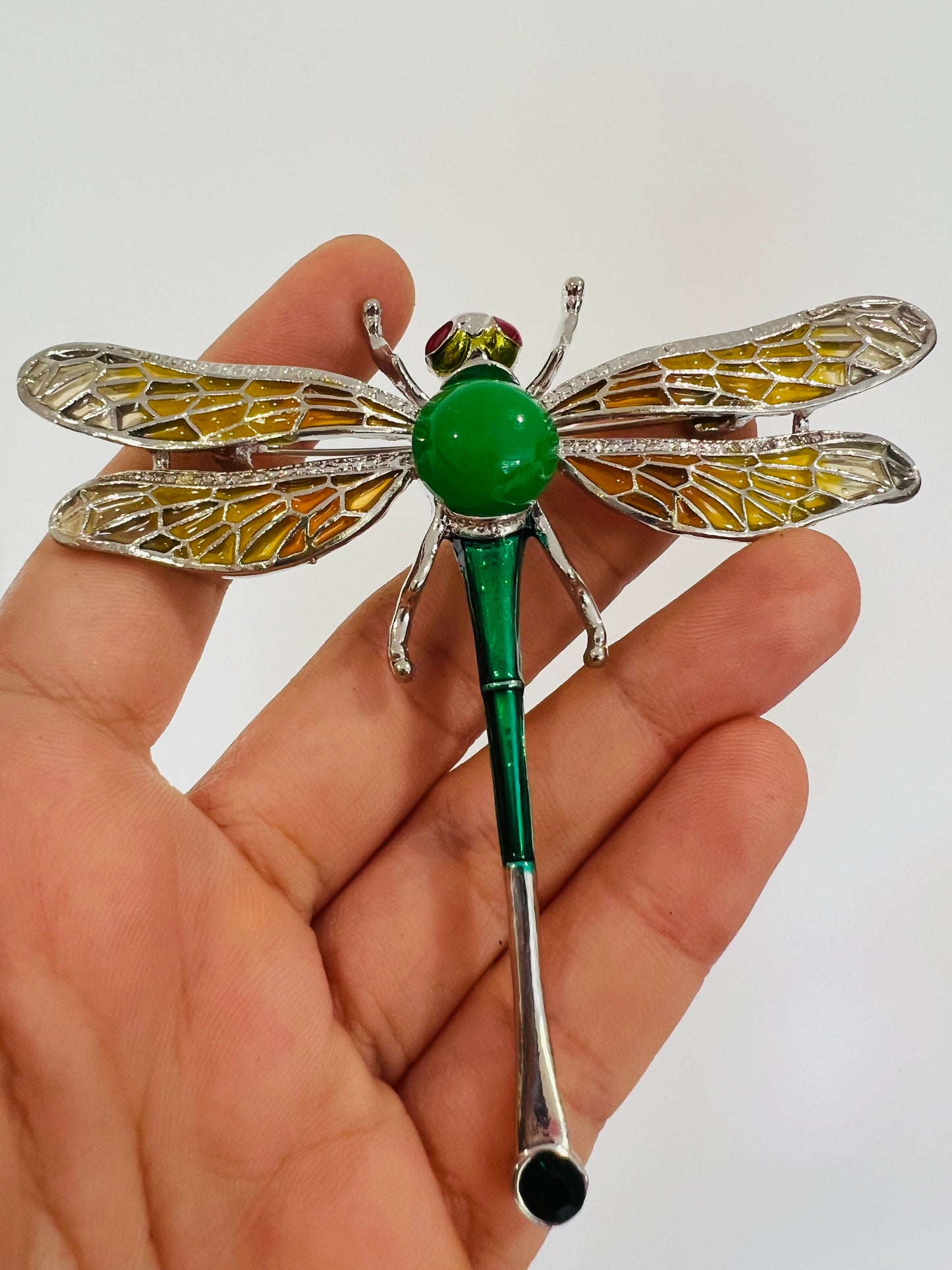 Large stylish Dragonfly Brooch