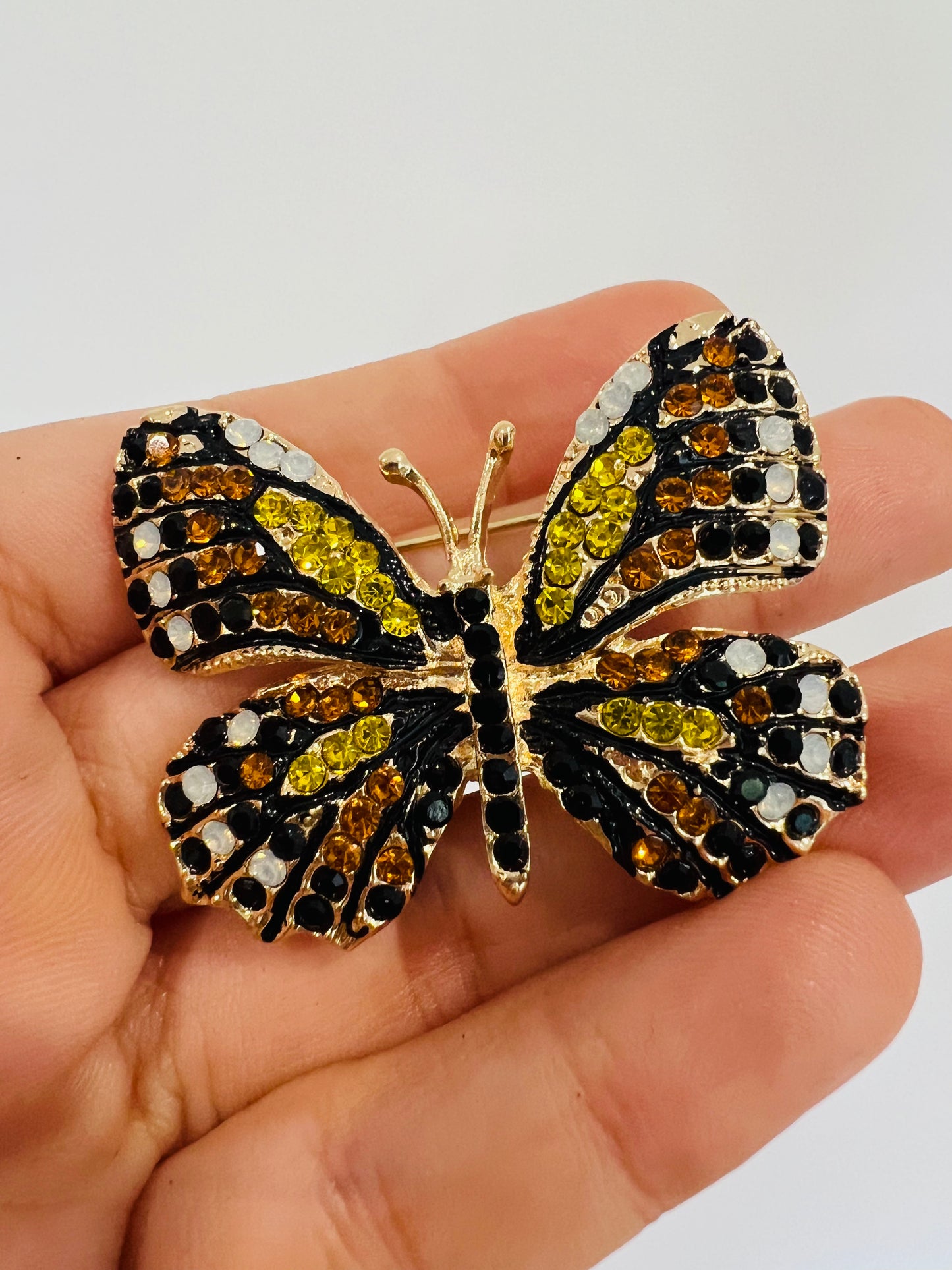 Butterfly Brooch - Earth tones