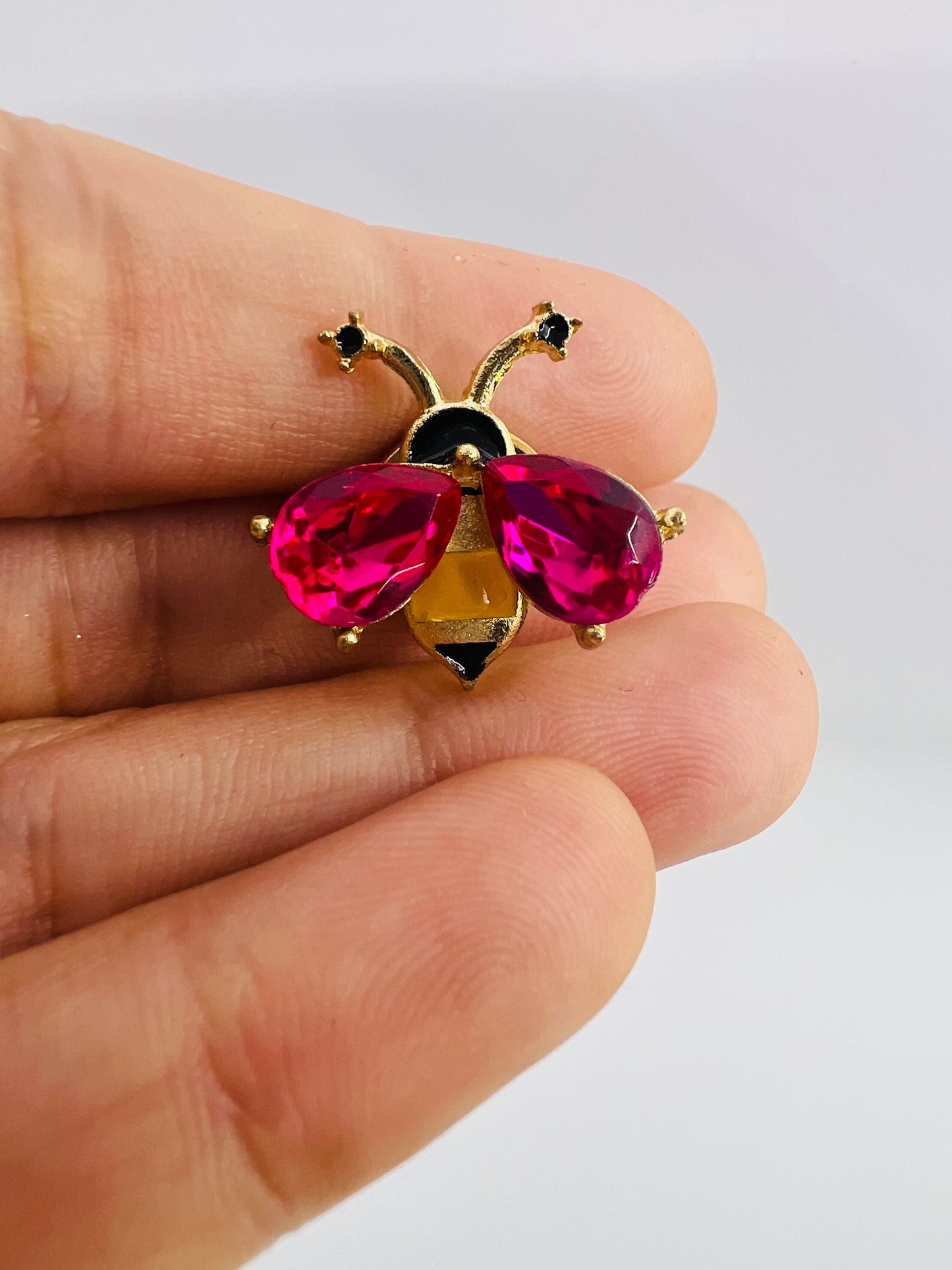 Bee crystals Pin