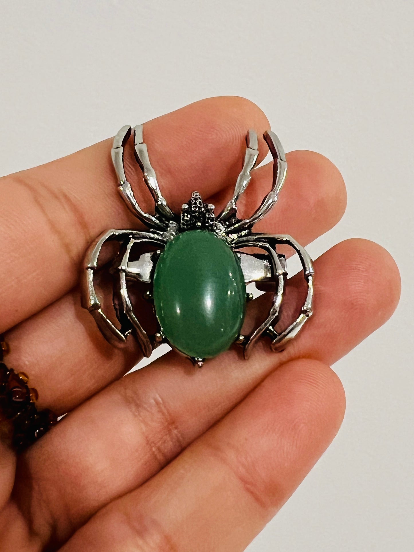 Spider Brooch - Black