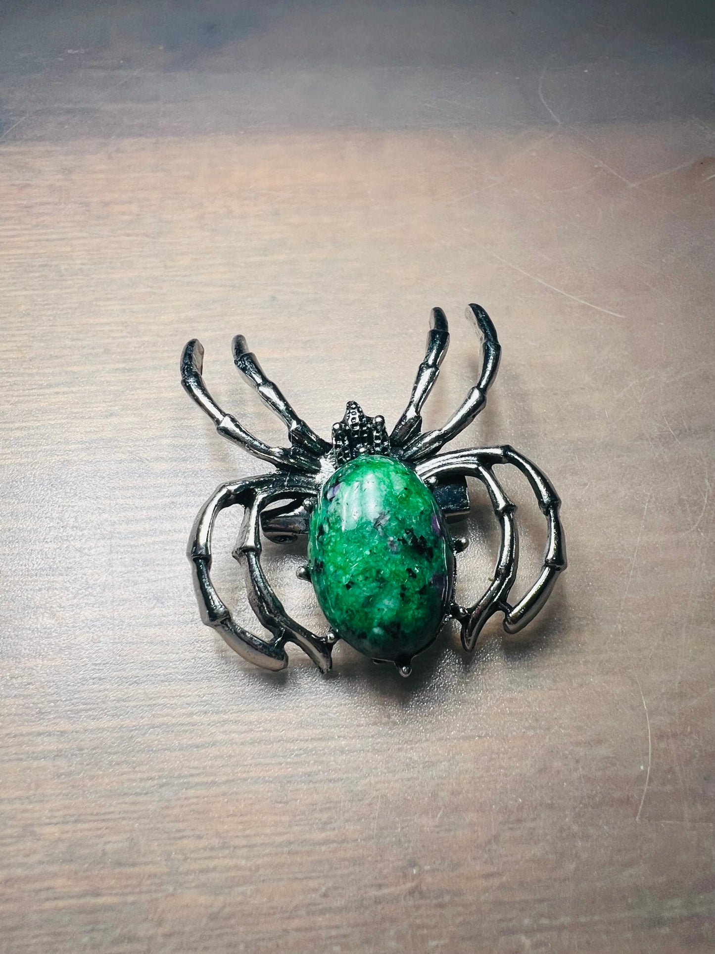 Spider Brooch - Black