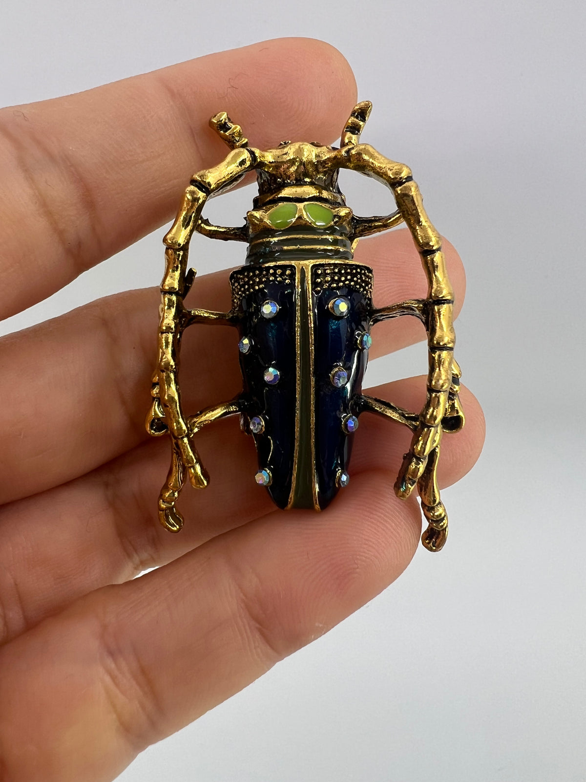Longhorn Beetle Brooch - Classic