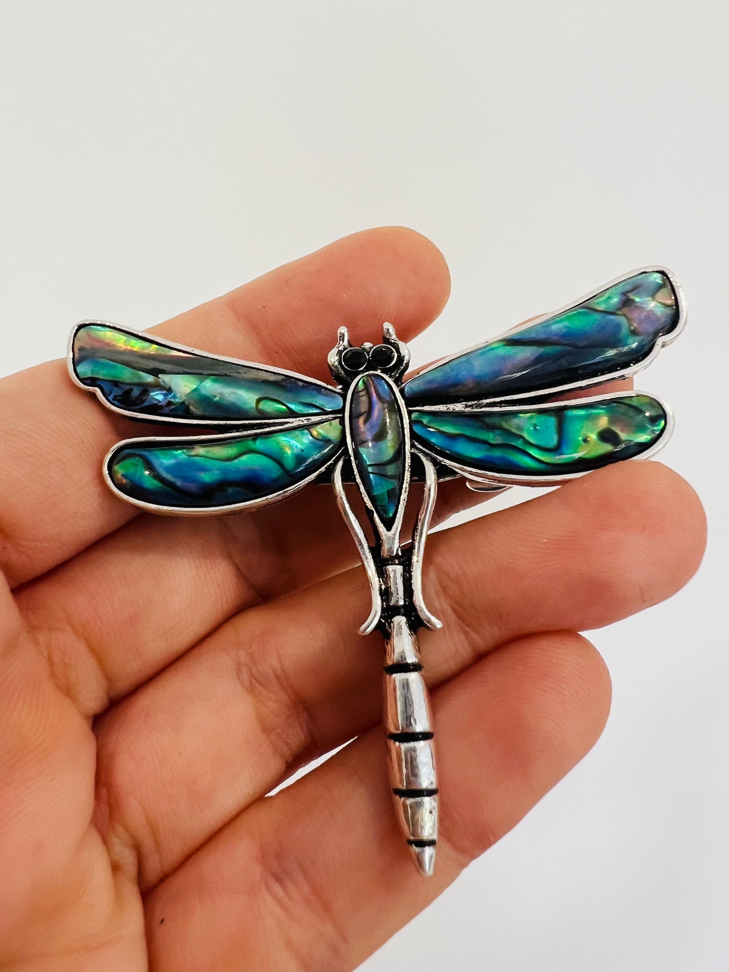 Paua shell Dragonfly Brooch