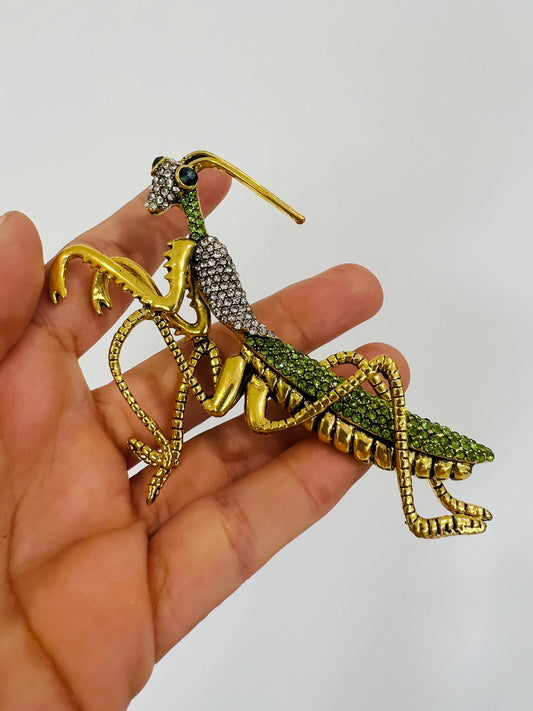 Fashion Praying Mantis Brooch