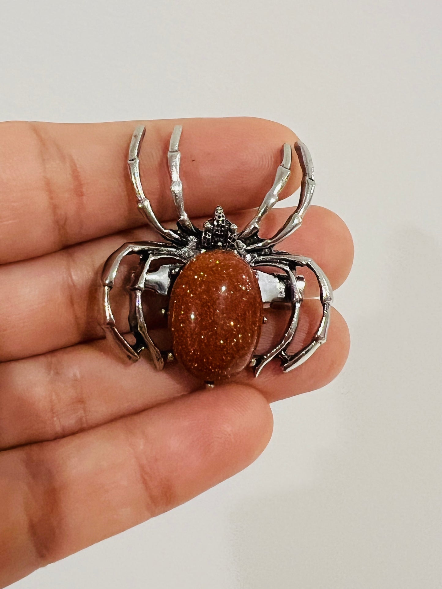 Spider Brooch - Black