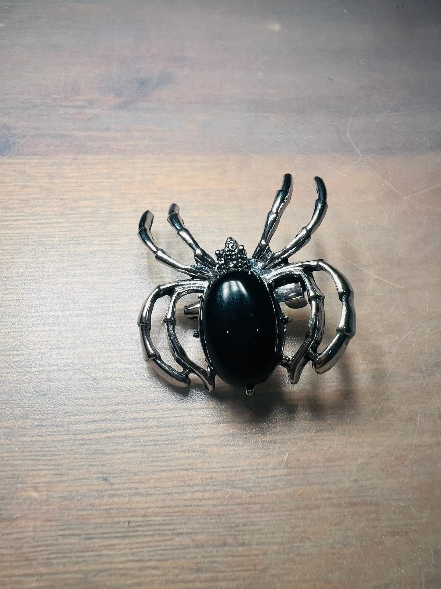 Spider Brooch - Black