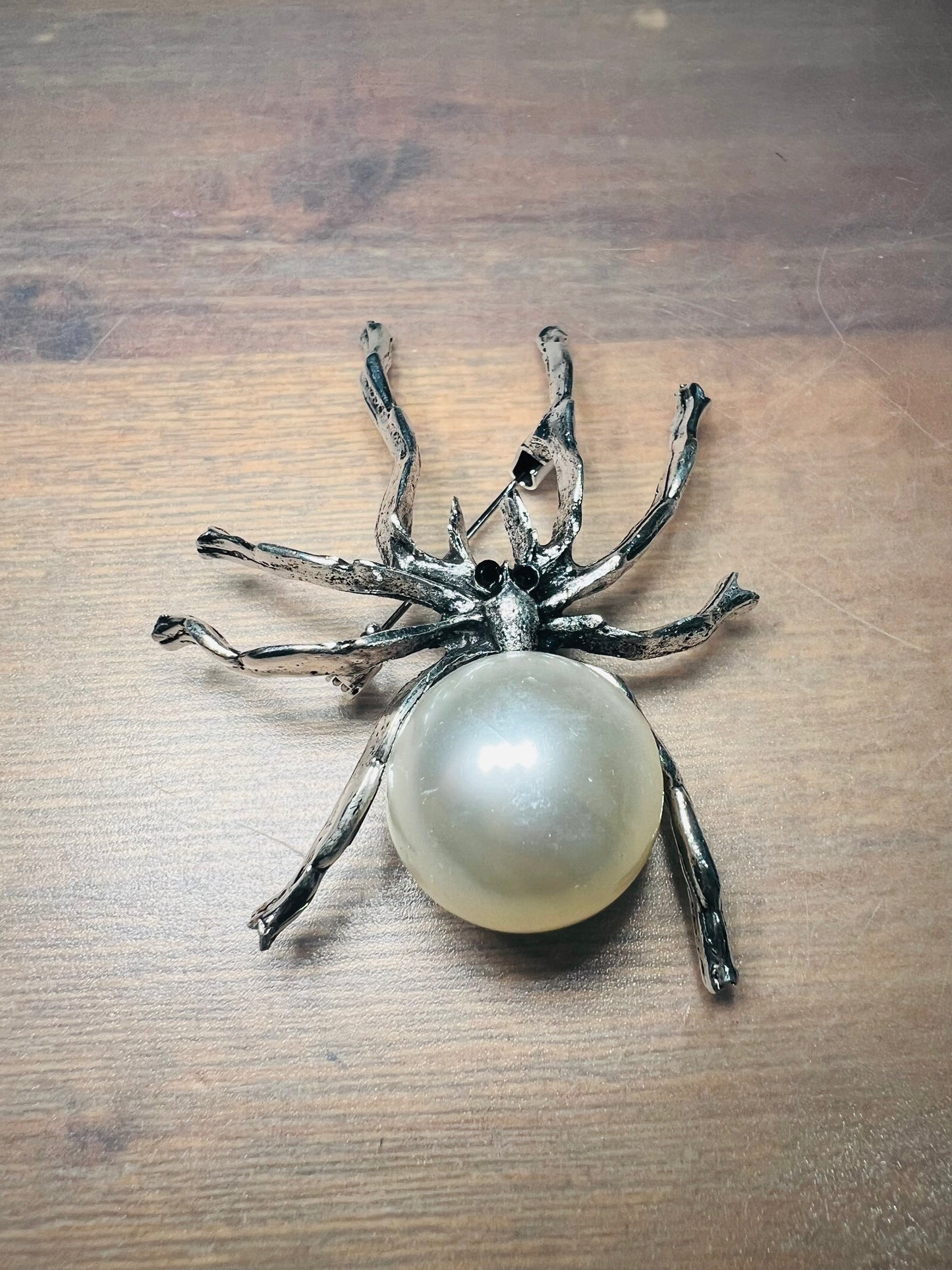 Spider Brooch - Red