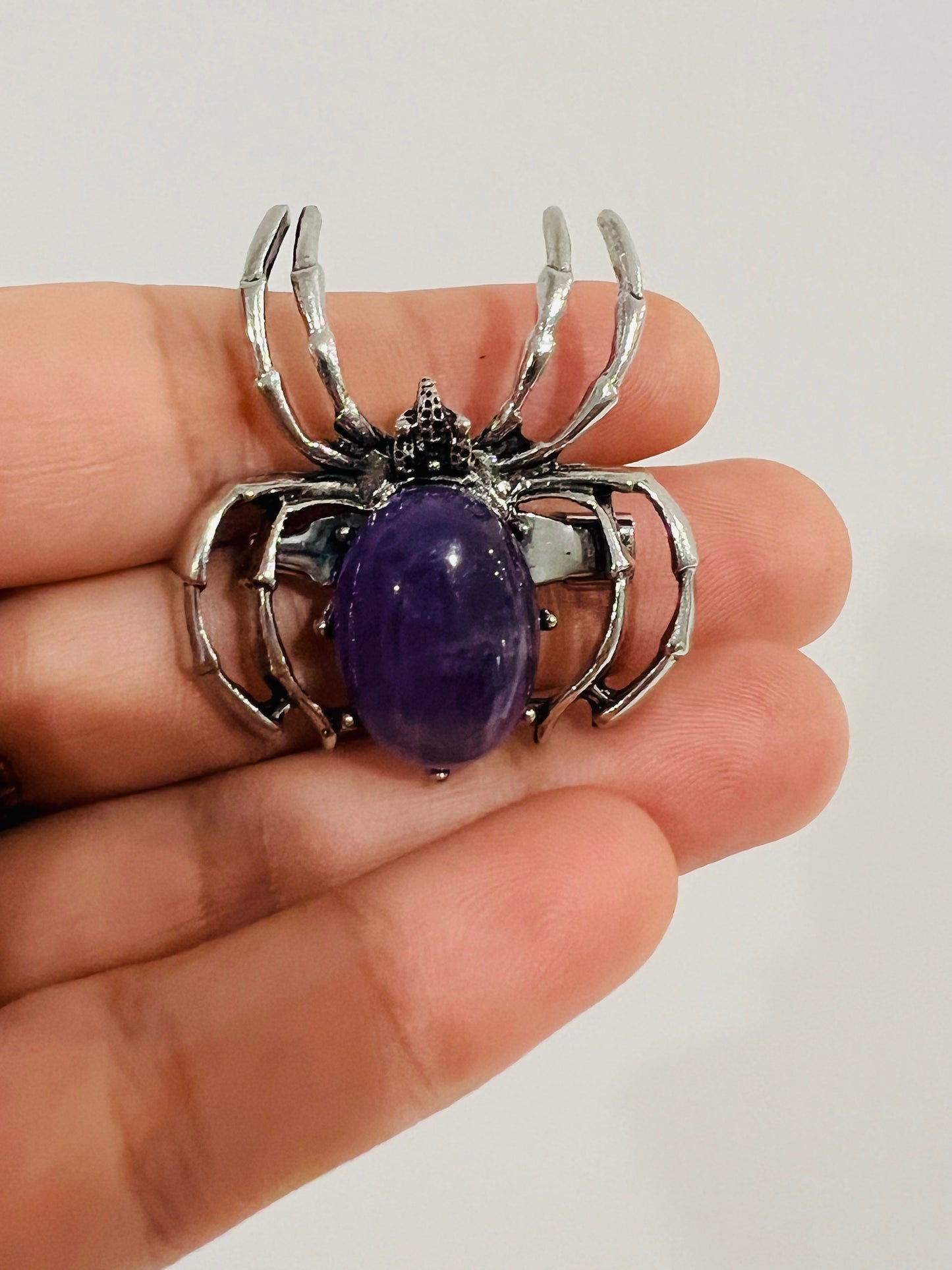 Spider Brooch - Black
