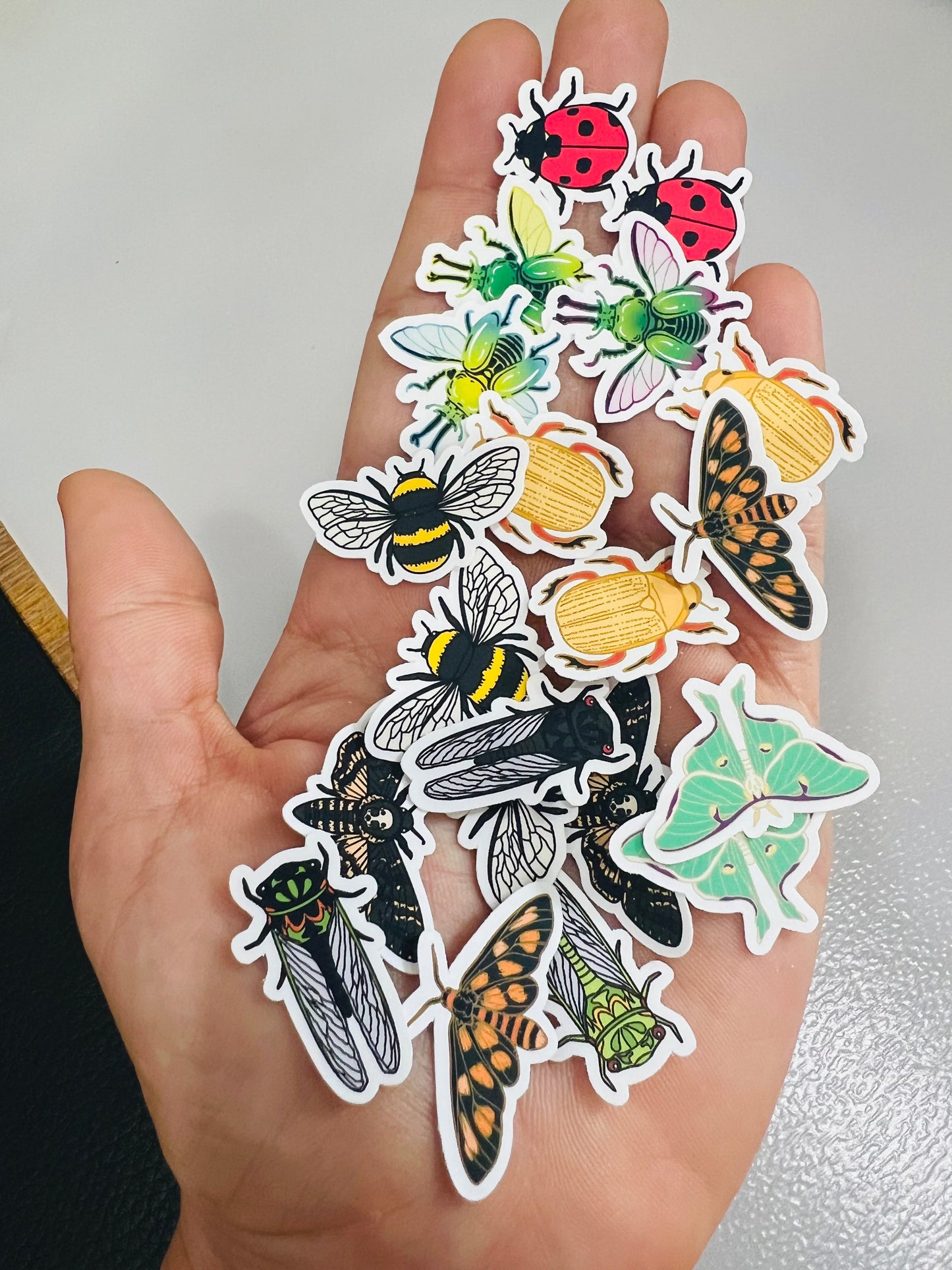 Mini insect stickers - 20 stickers