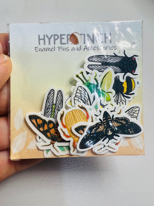 Mini insect stickers - 20 stickers