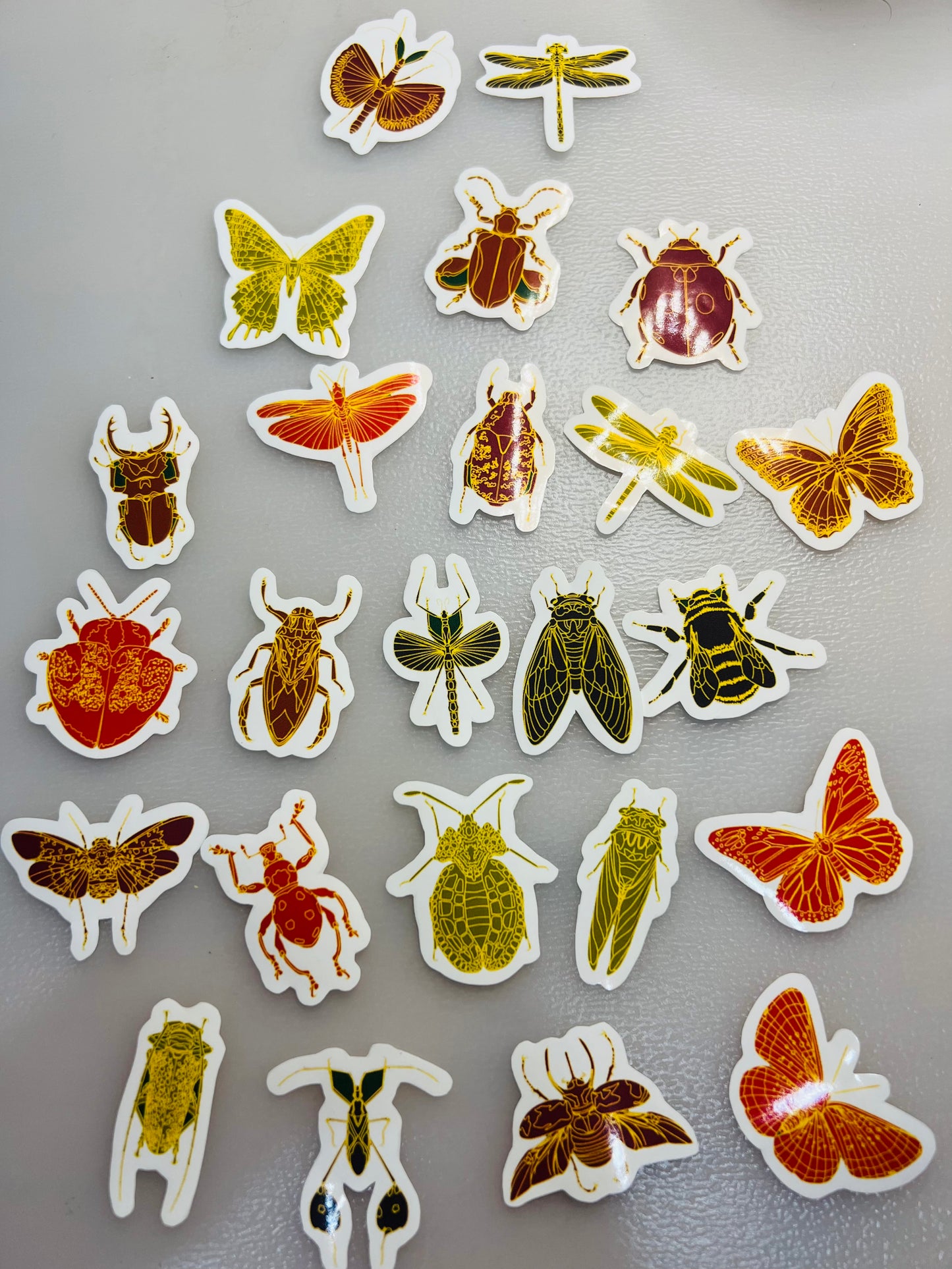 Bug mini stickers - 24 stickers