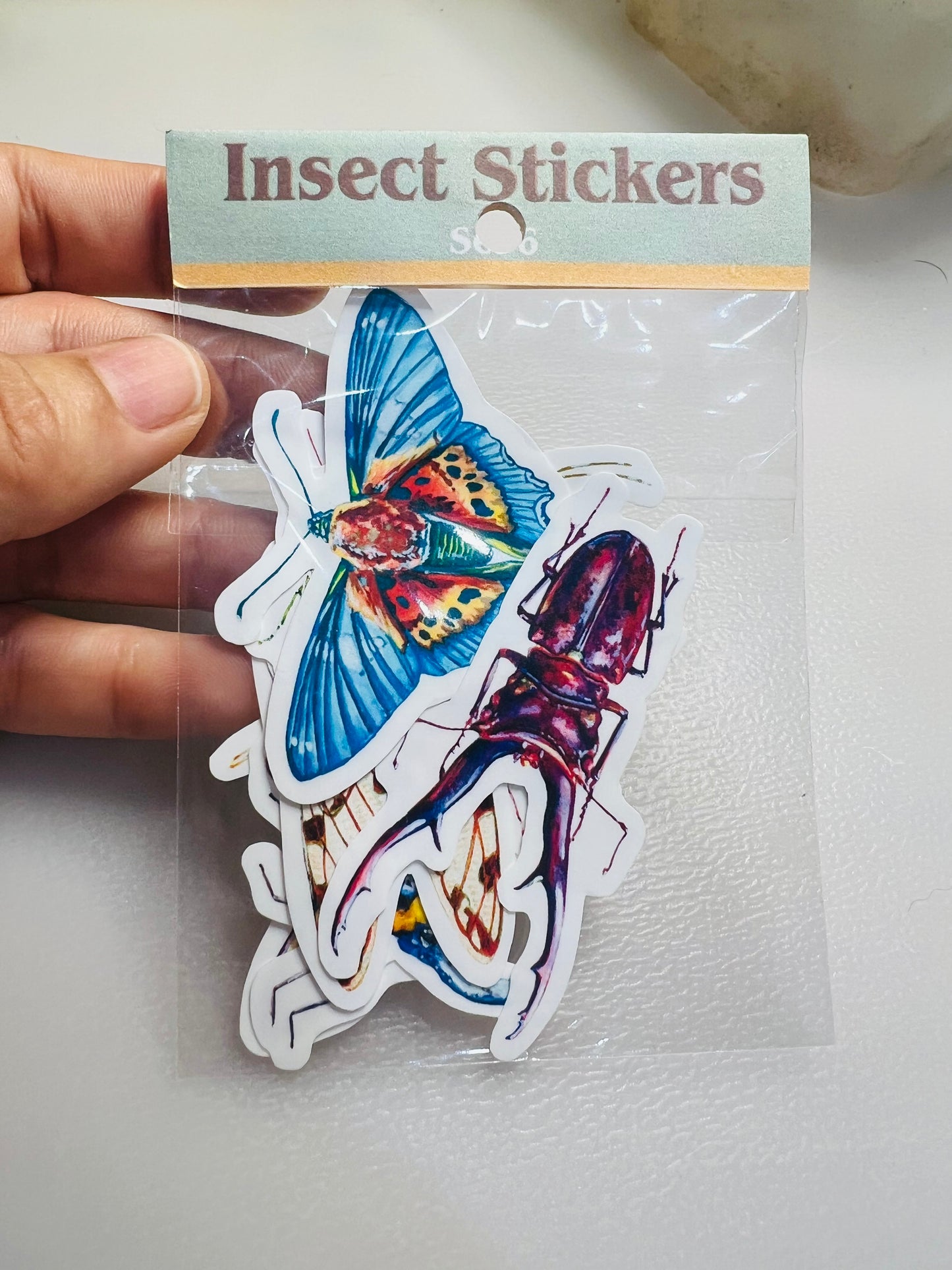 Insect stickers - 8 stickers