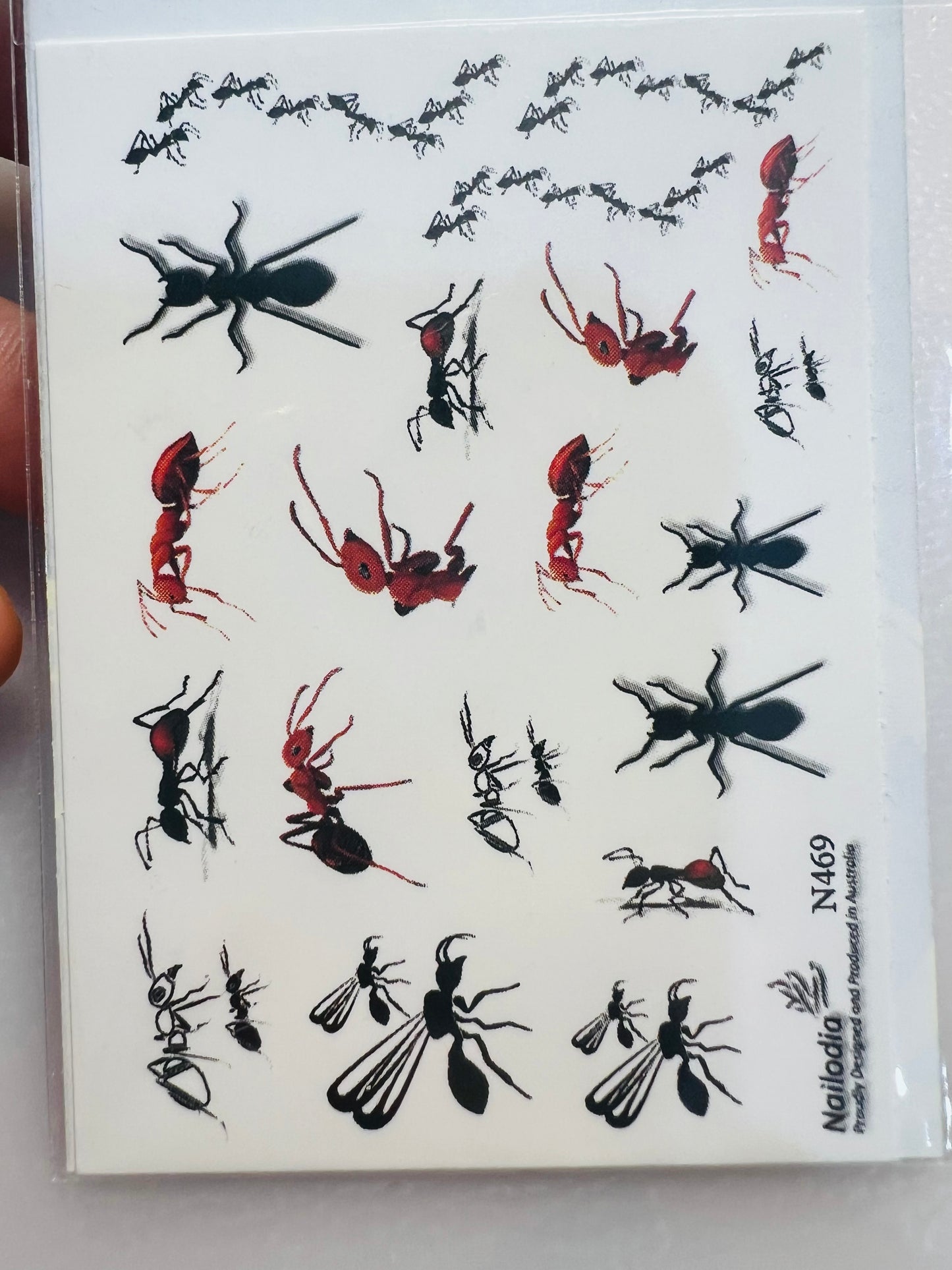 Nail insect stickers