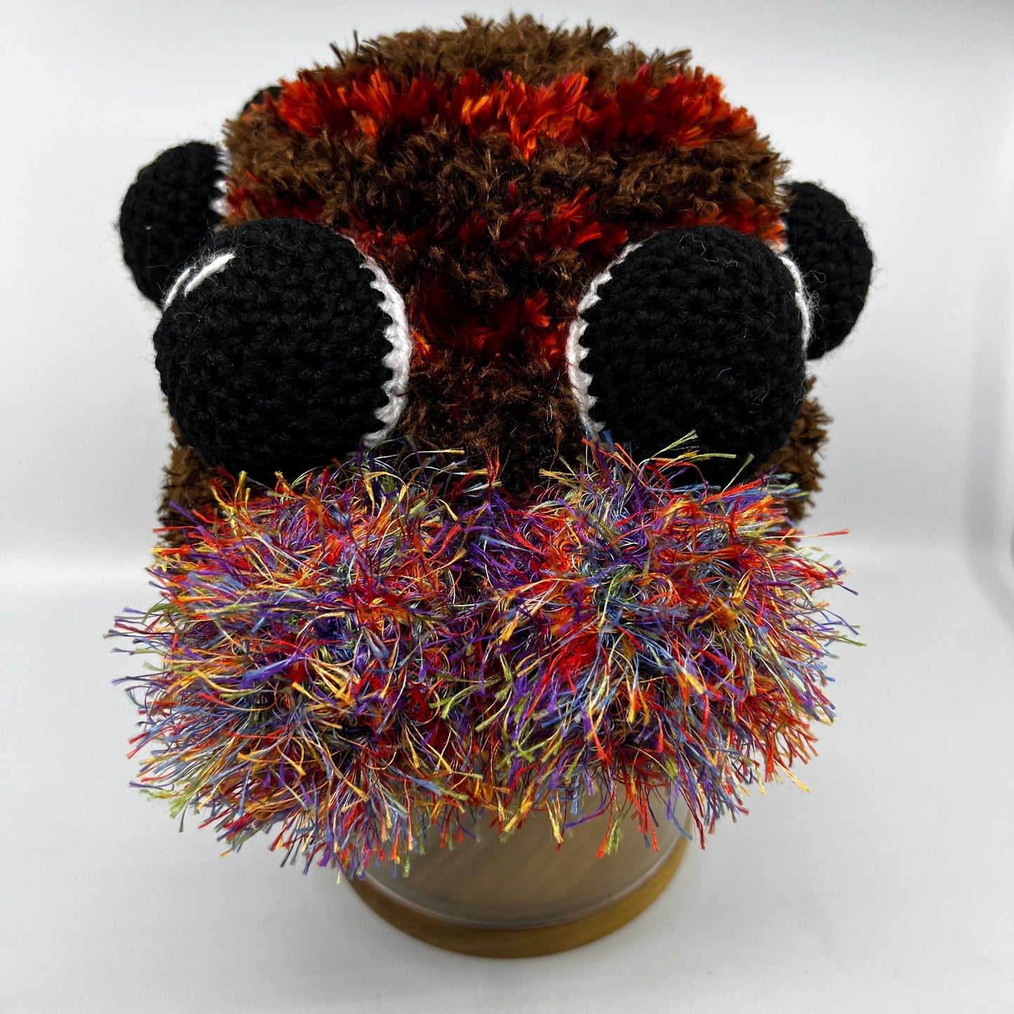 Jumping Spider Beanie - Handmade in Australia crochet spider hat