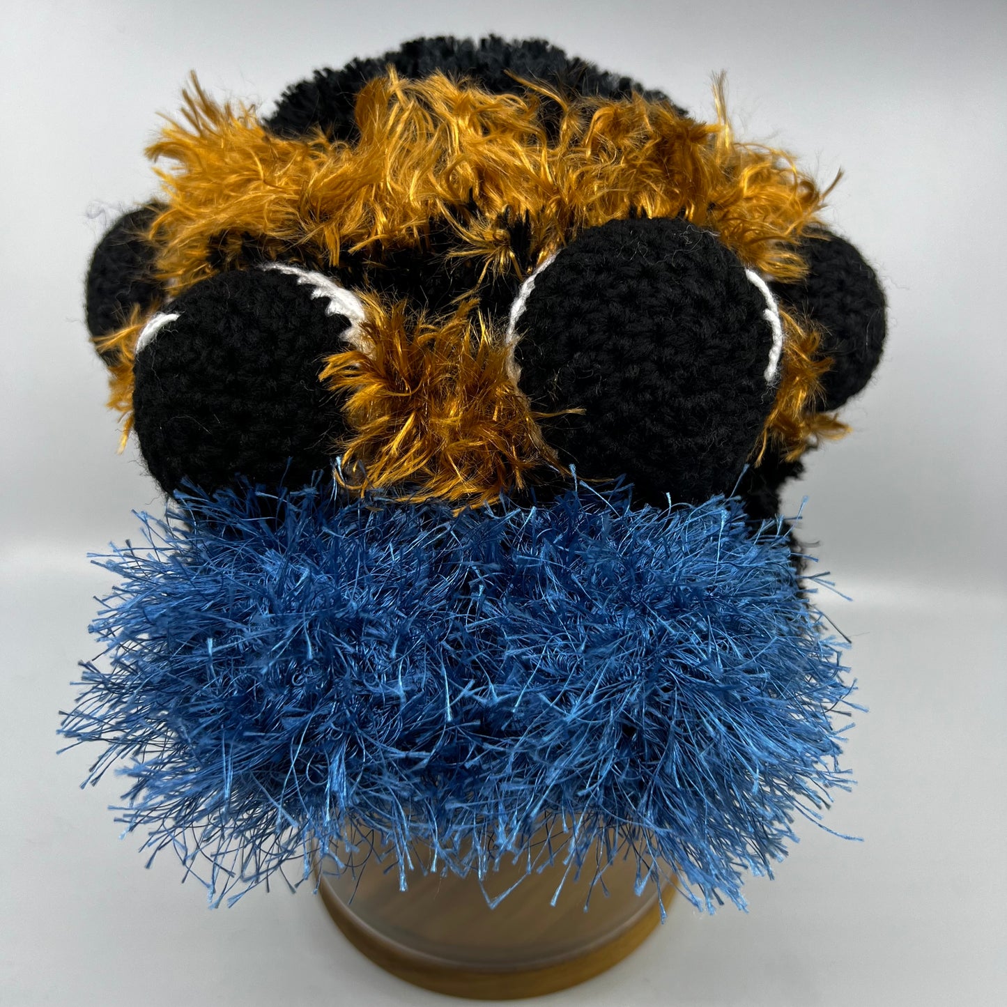 Jumping Spider Beanie - Handmade in Australia crochet spider hat