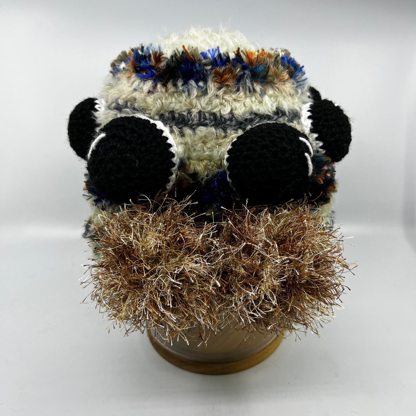 Jumping Spider Beanie - Handmade in Australia crochet spider hat