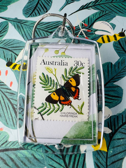 Real Australian stamp - Silky hairstreak