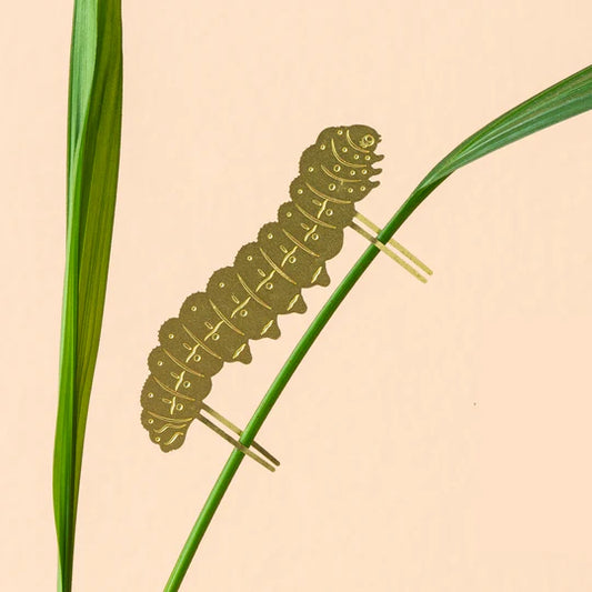 Caterpillar decoration for potted plants