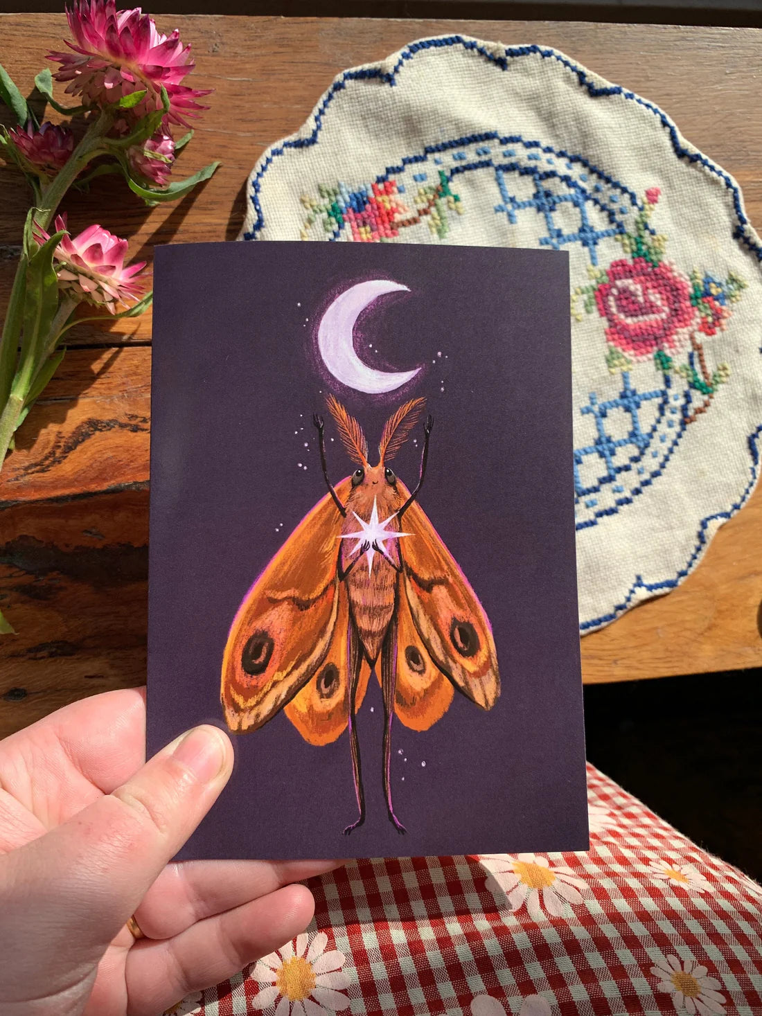 Moth's Dream Greeting Card