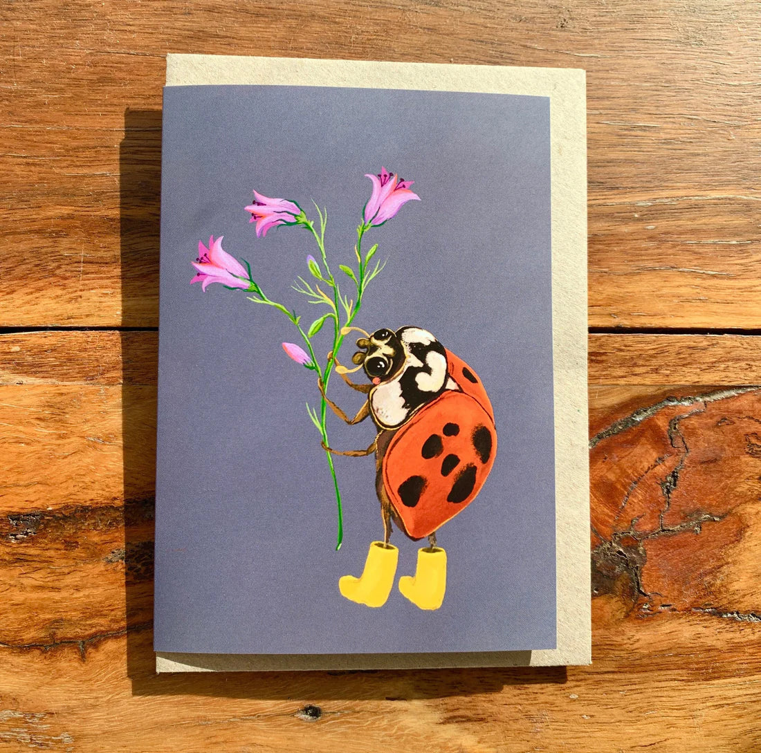 Beetle Boots Greeting Card