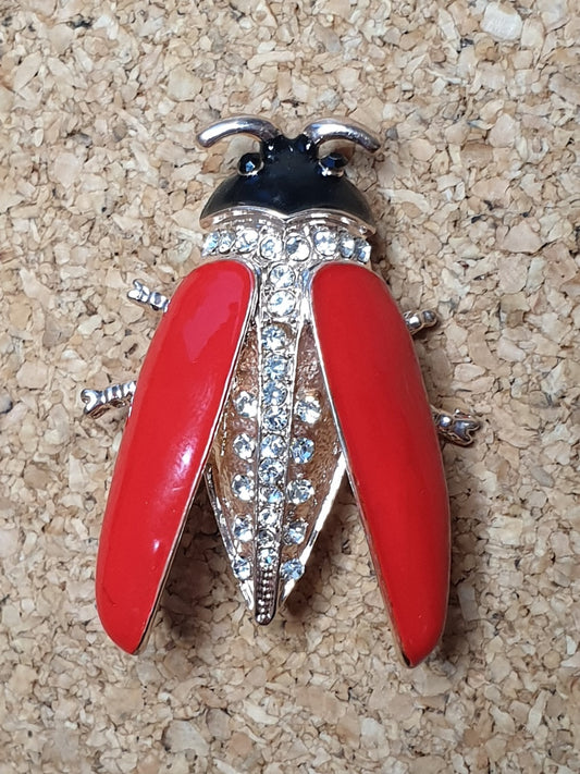 Contemporary Ladybird beetle Brooch