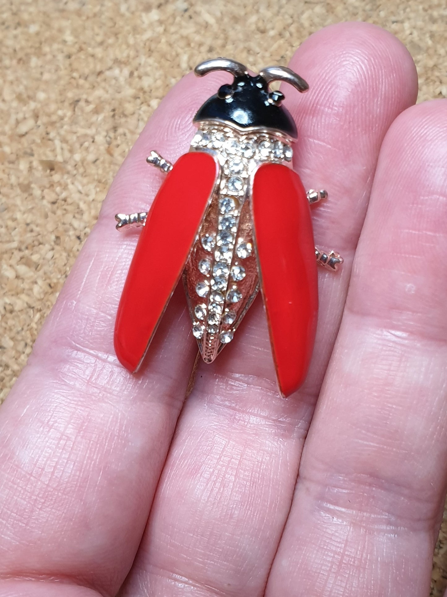 Contemporary Ladybird beetle Brooch