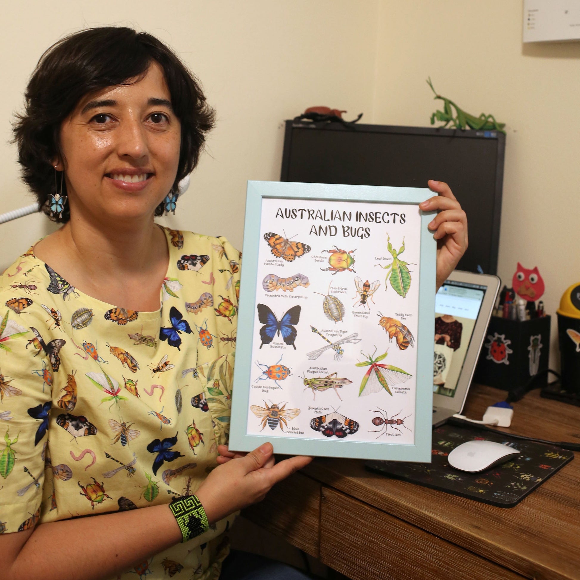 Australian Insects and Bugs Poster – Bugs and Beads
