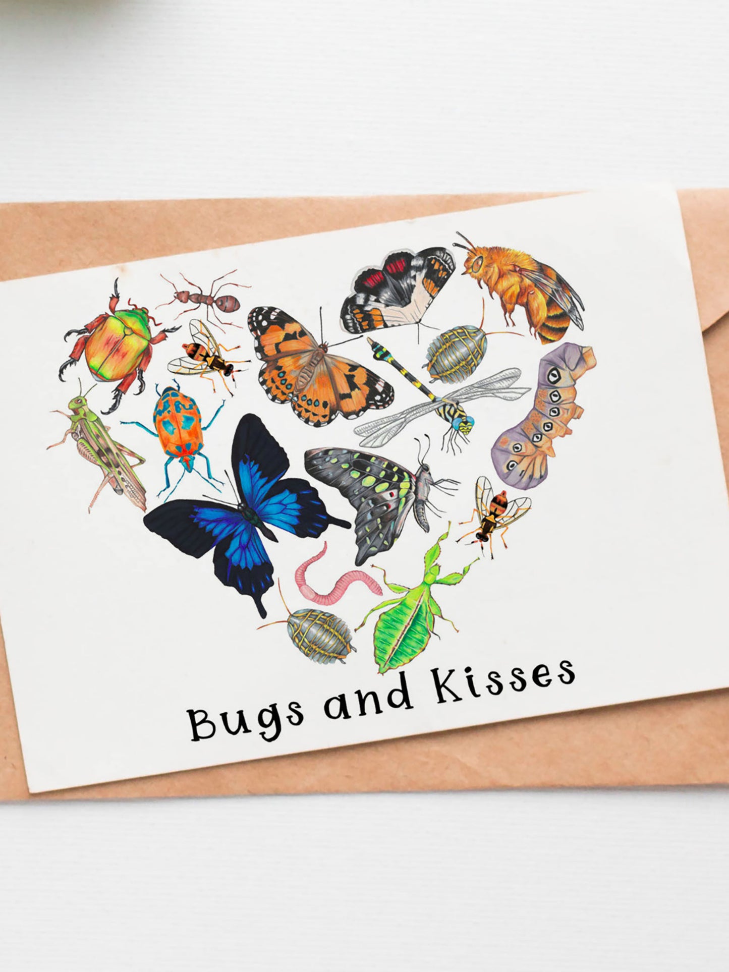 Bugs and Kisses Greeting Card
