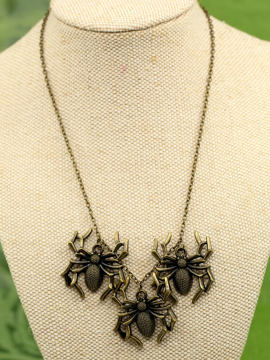 Bunch of Spiders Necklace