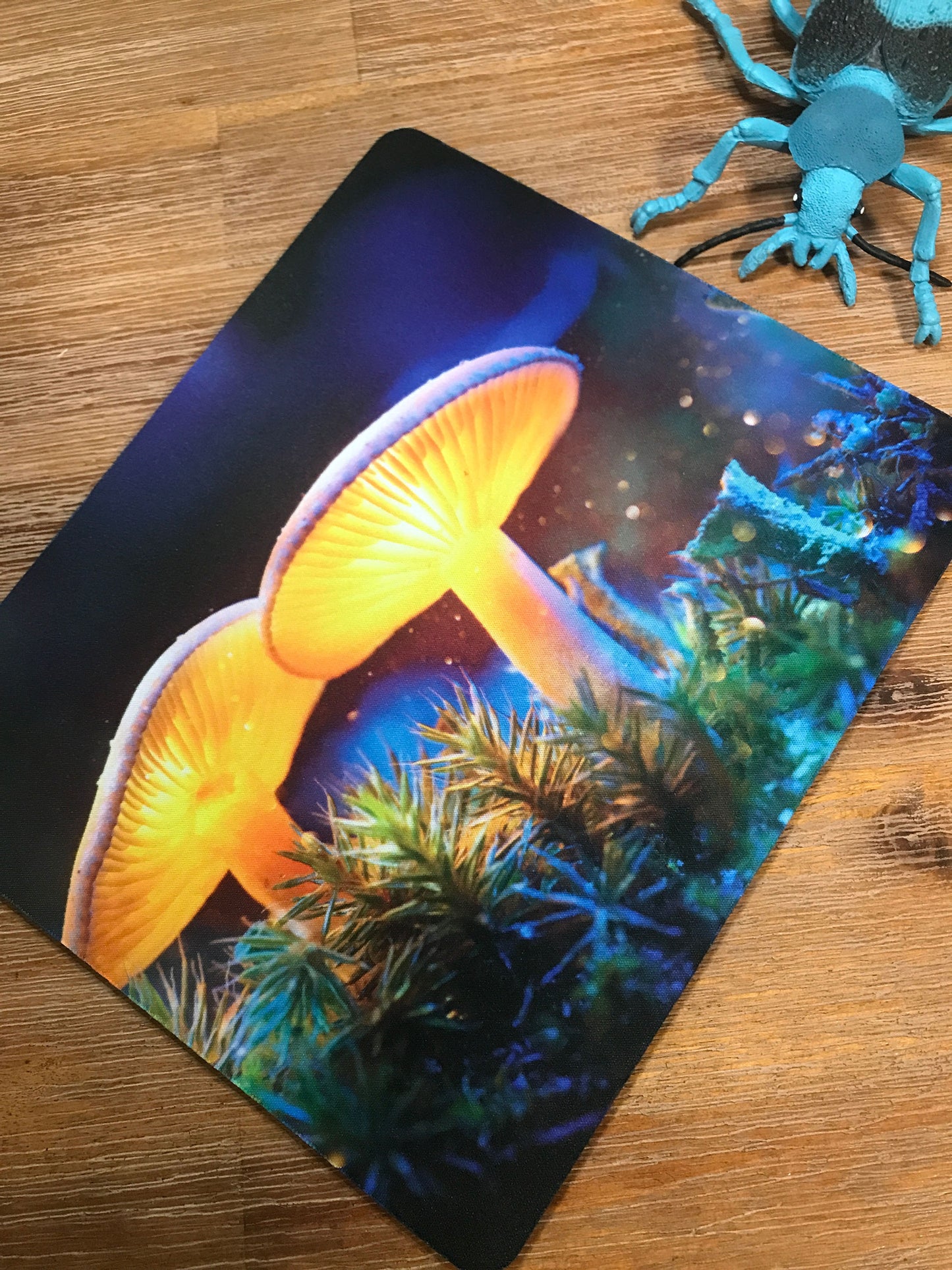 Glowing Mushrooms Mouse Pad