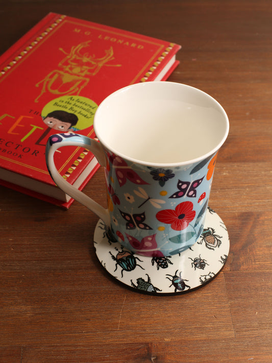 Round Beetle Coasters - Set of 4