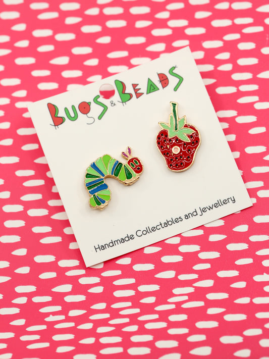 Hungry Caterpillar and Strawberry together pin