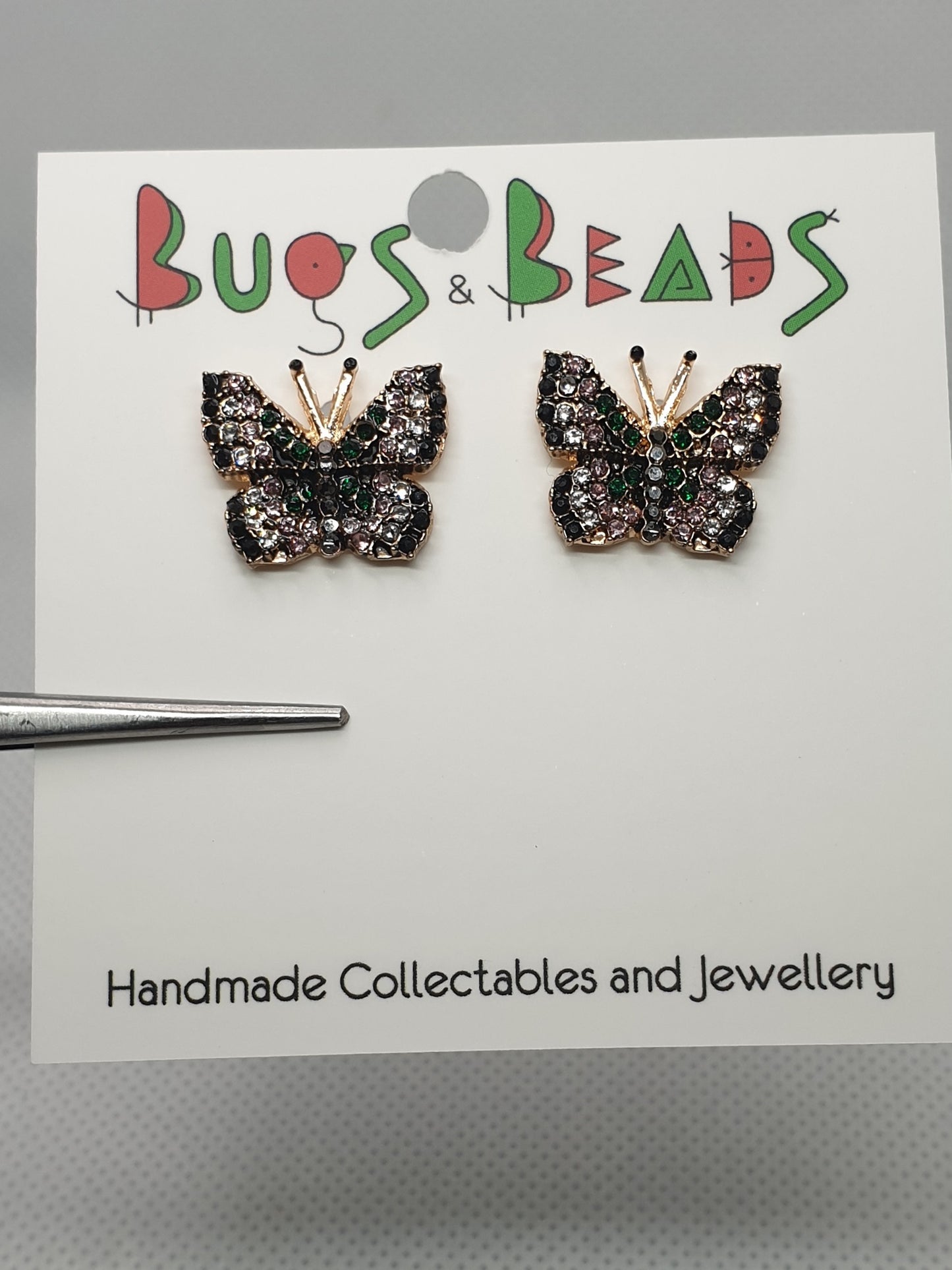 Delicate Butterfly Studs