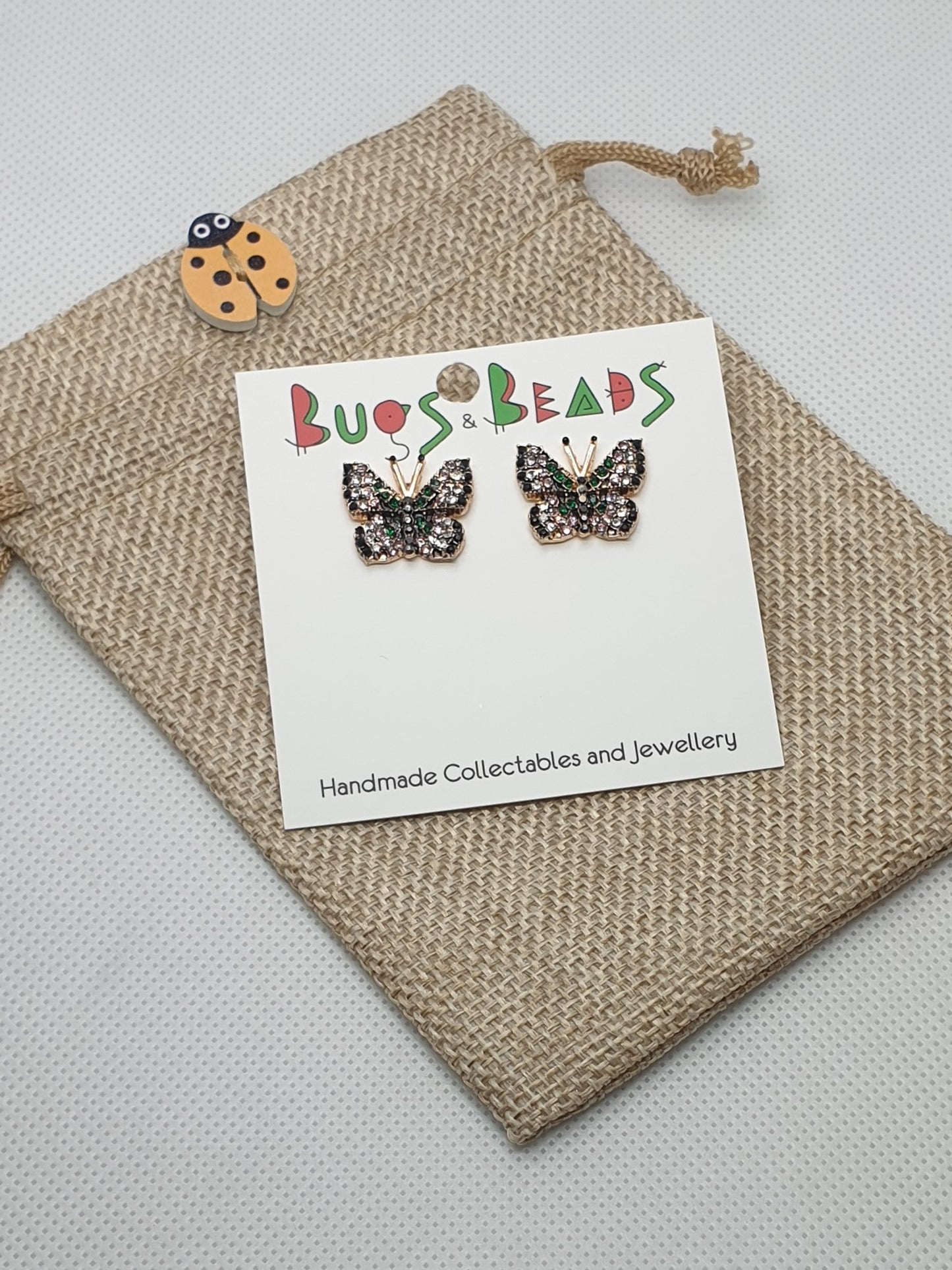 Delicate Butterfly Studs