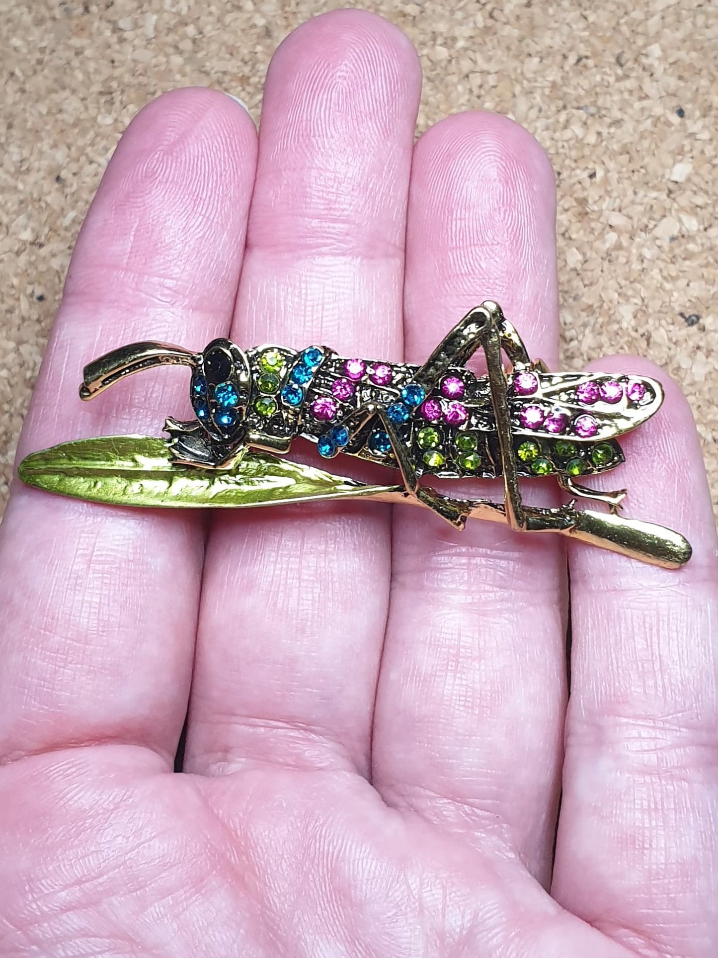 Grasshopper Brooch
