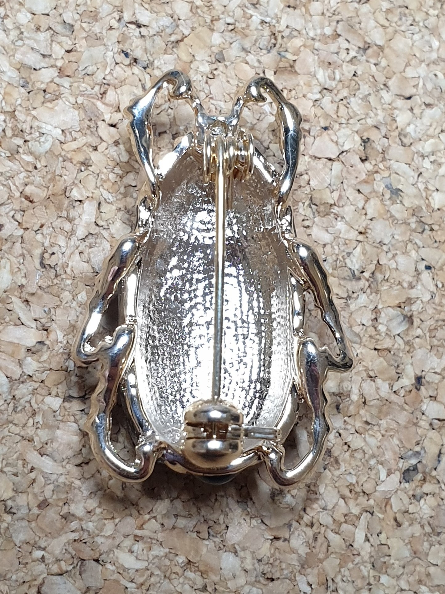 June Beetle Fashion Brooch - Brown