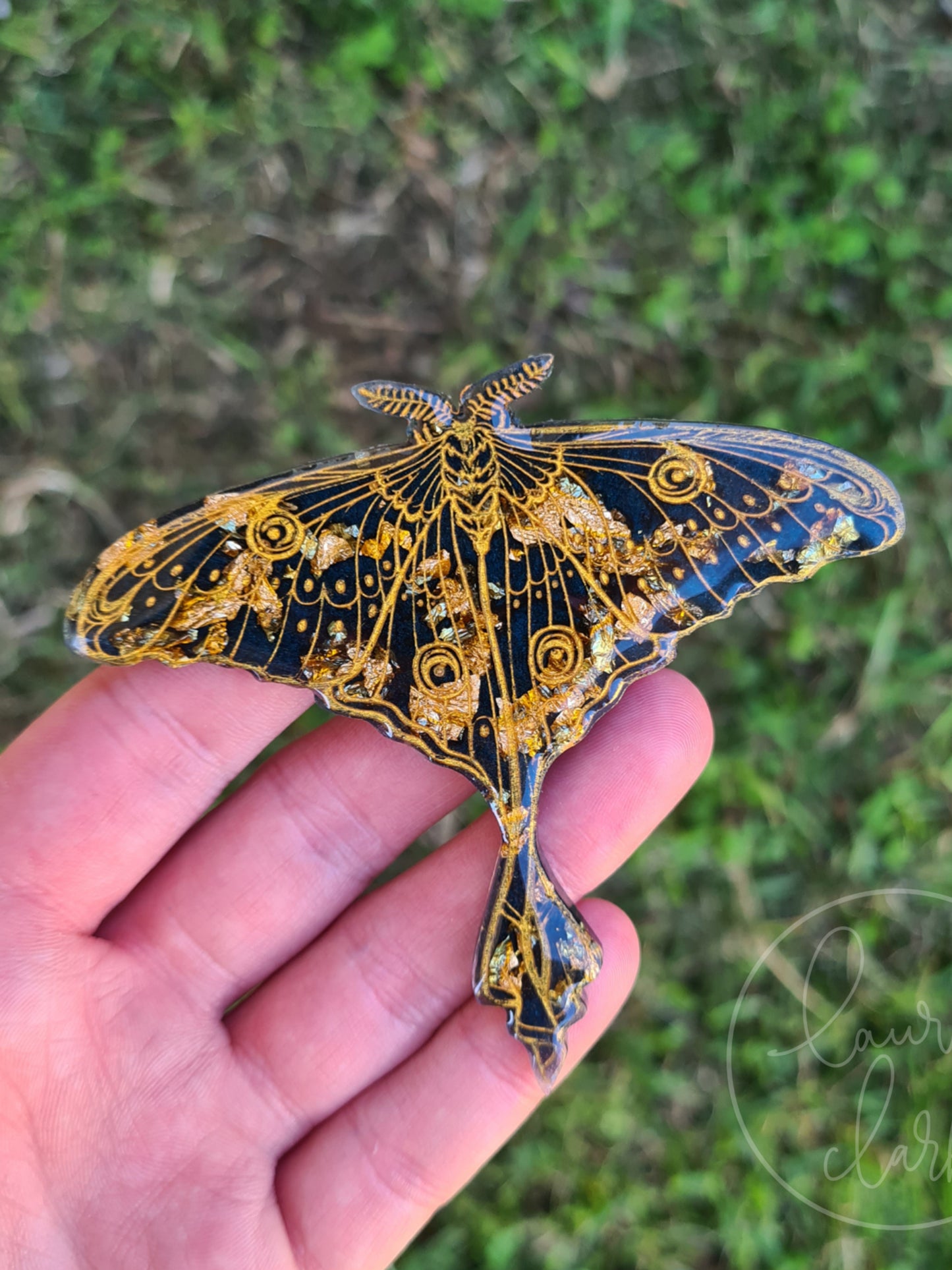 Luna Moth Brooch - Resin