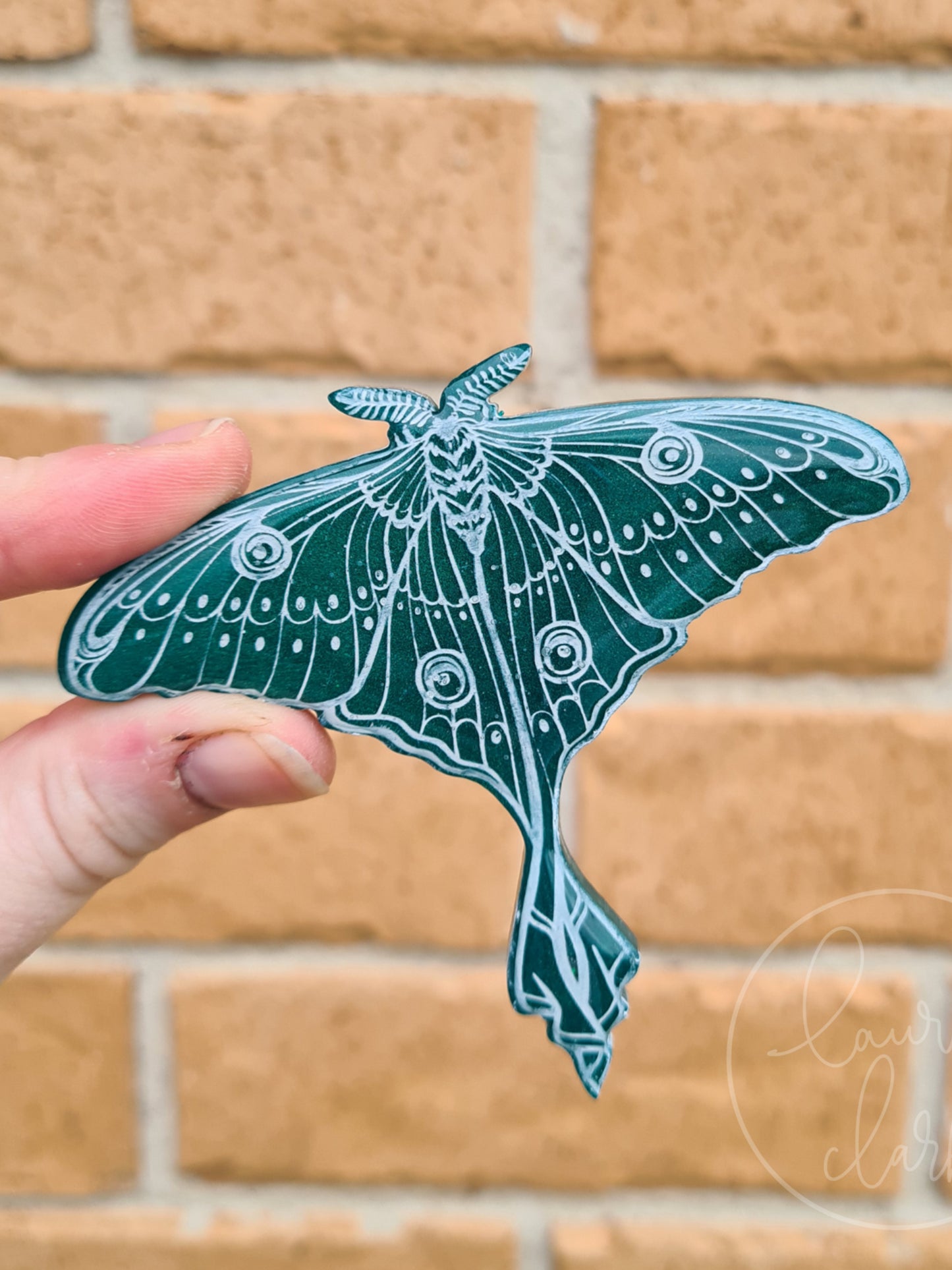 Luna Moth Brooch - Resin