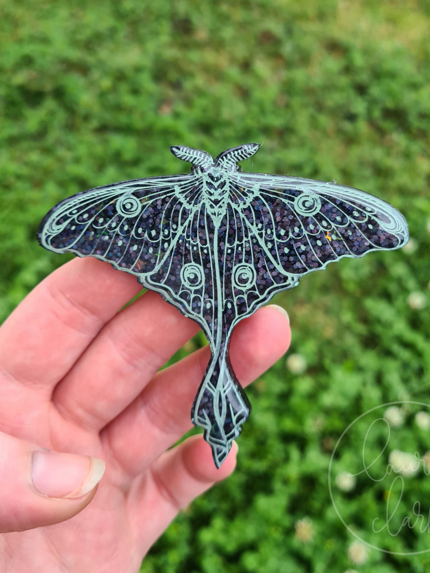 Luna Moth Brooch - Resin