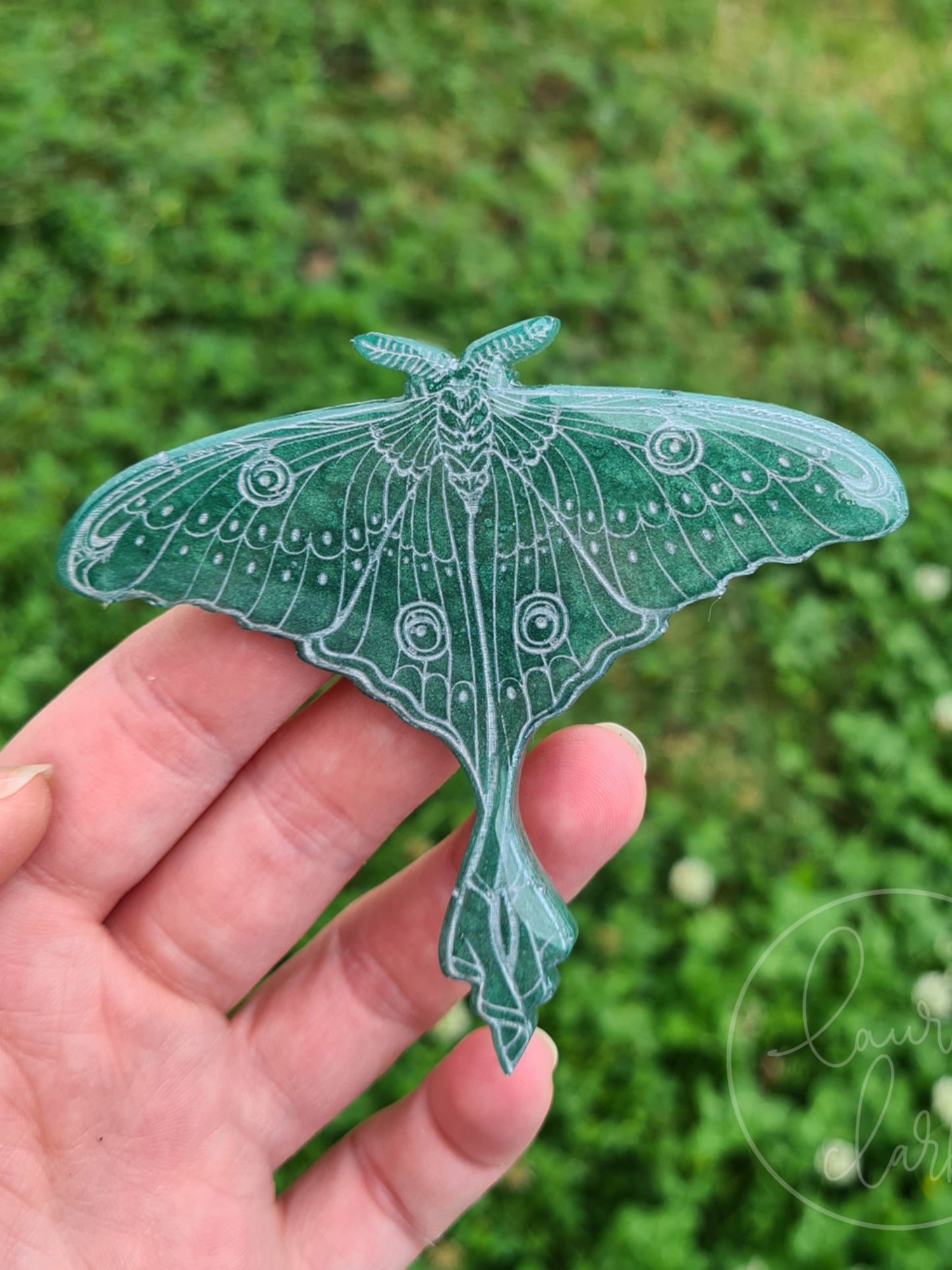 Luna Moth Brooch - Resin