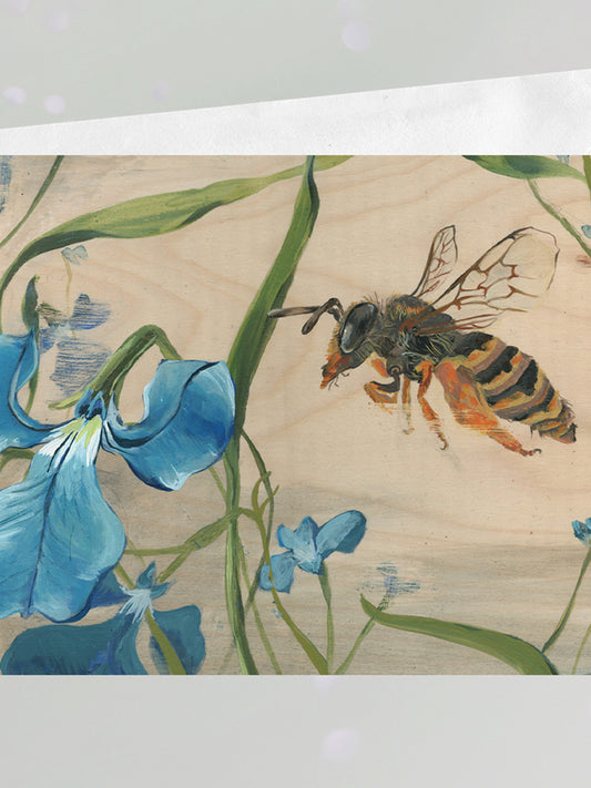 Native bee Greeting Card
