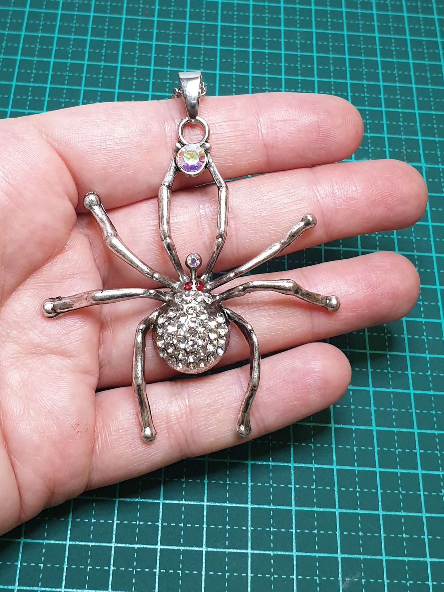 Fashion Spider Necklace - Silver